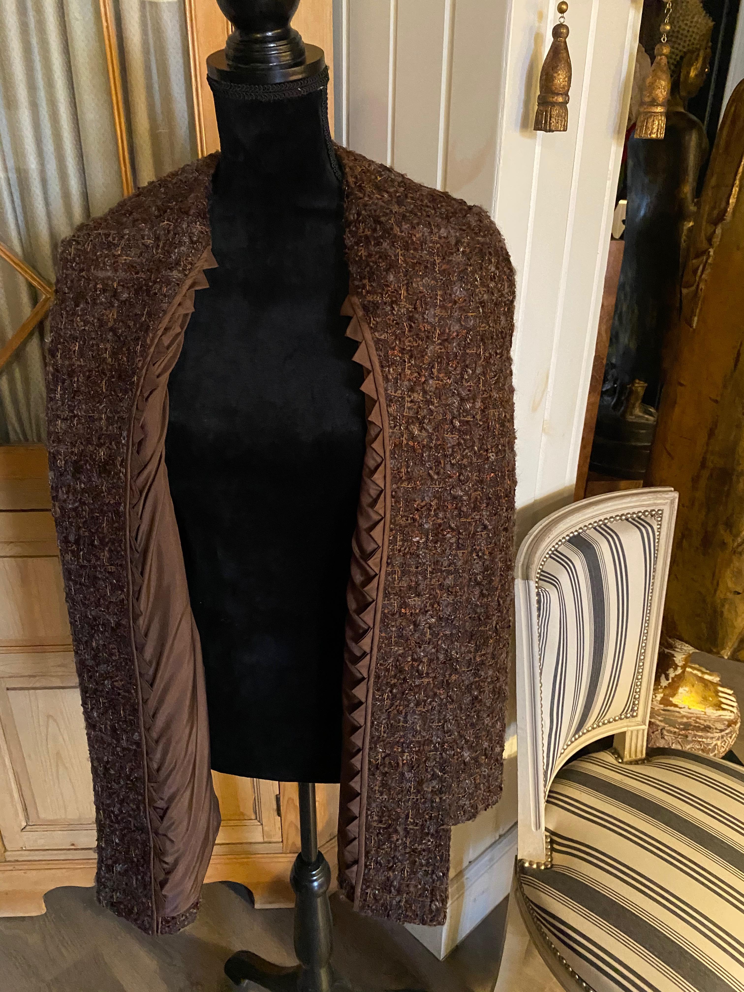 Trois vestes en tissu bouclé Sam Kori Greorge Courture Atelier. Approximativement taille 12-14 en vente 1