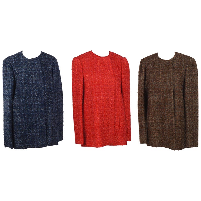 Three Sam Kori Greorge Courture Atelier Boucle Jackets. Approximately size 12-14 For Sale
