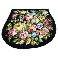 Drei Beispiele für antike Petit-Point-Stickerei, um 1900