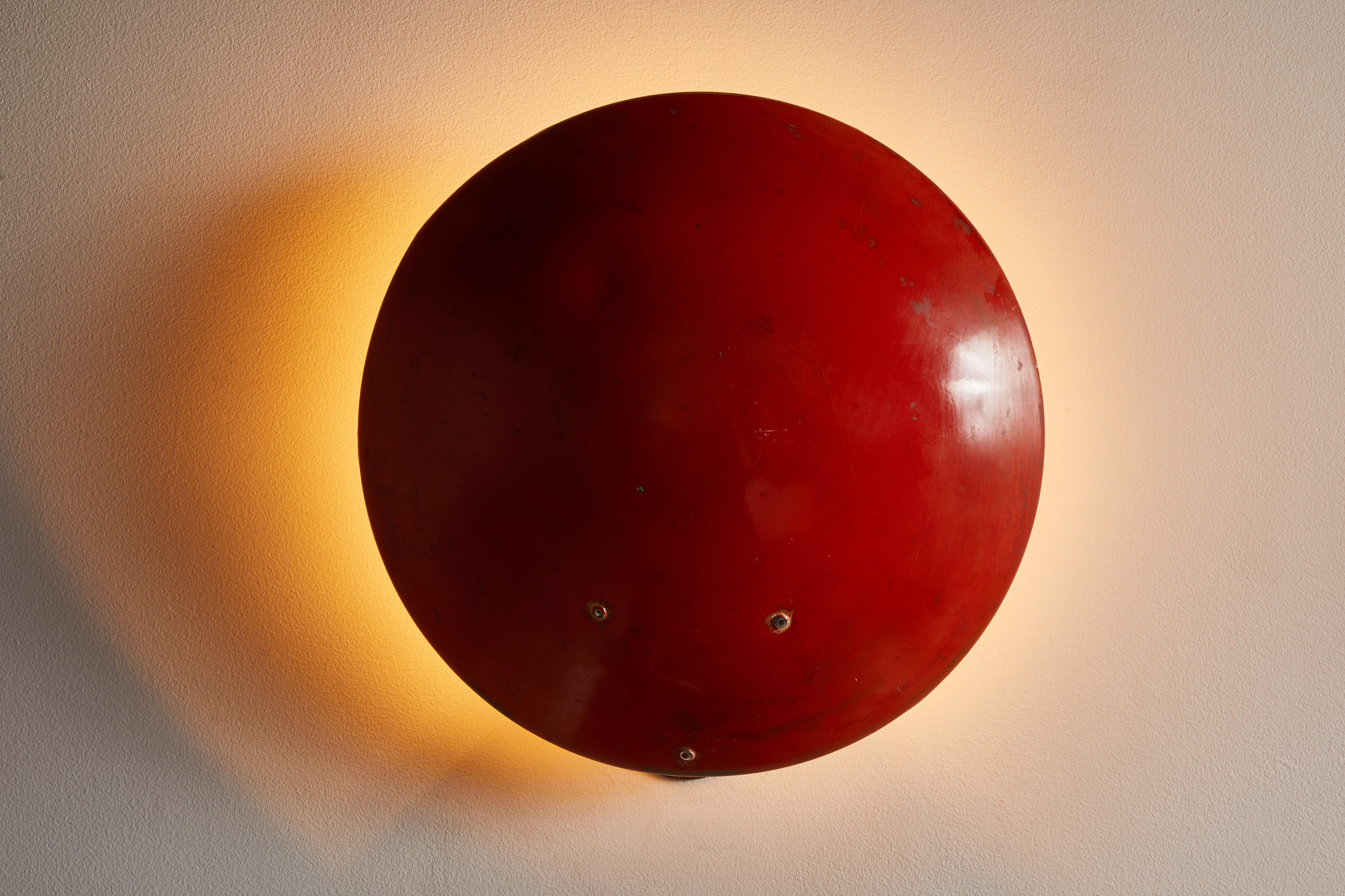Enameled Single Sconce by Bruno Gatta for Stilnovo