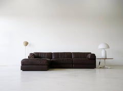 Three-Seat and Ottoman, De Sede Ds 76 Leather Modular Lounge Sofa Daybed