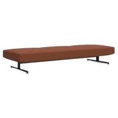 Three Seat Bench with Black Powder-Coated Metal Base. Adjustable Metal Glides