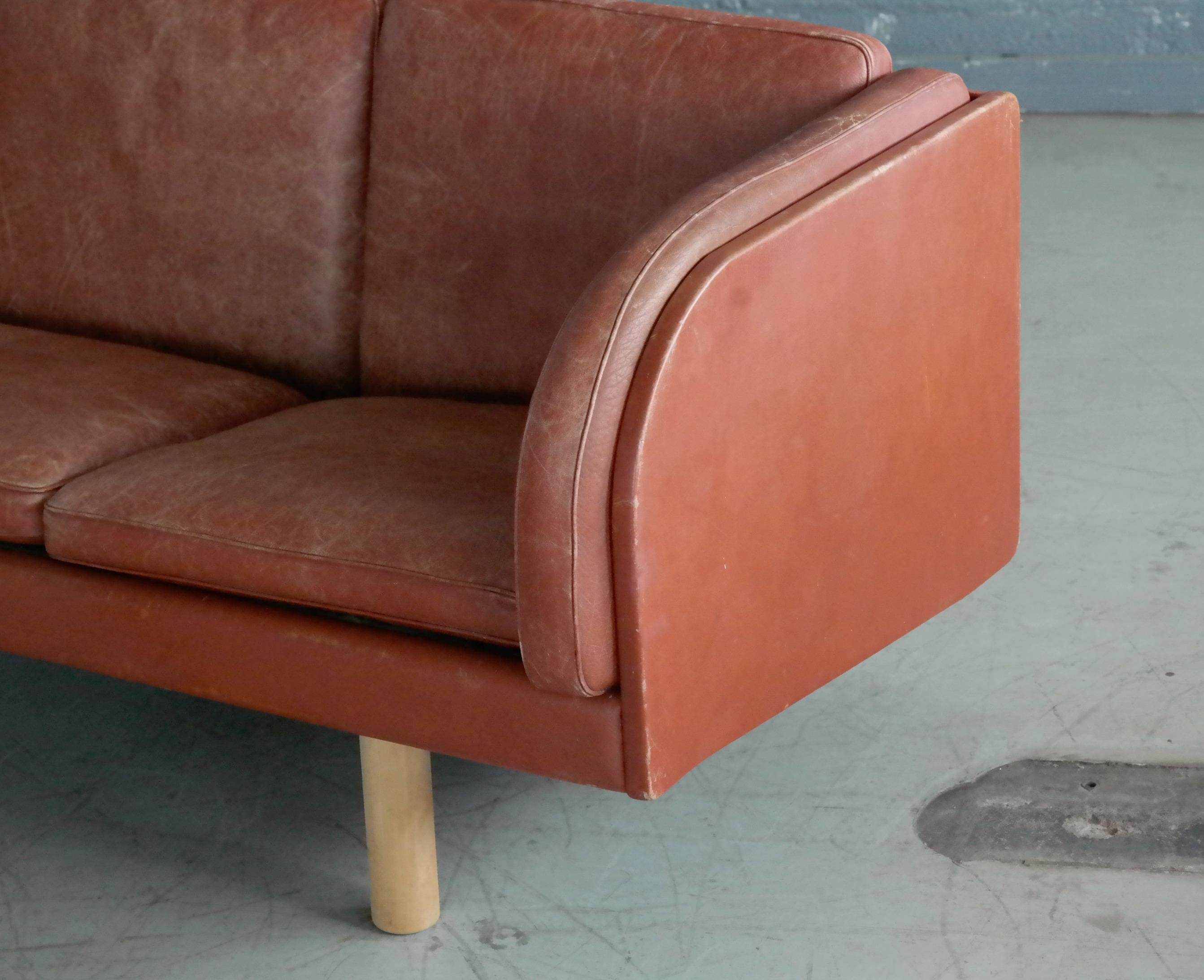 Mid-Century Modern Three-Seat Danish Sofa Model EJ-20-3 by Jørgen Gammelgaard for Erik Jørgensen