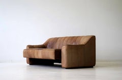 Three-Seat DS 44 Sofa by De Sede Neck Leather Extendable Seat