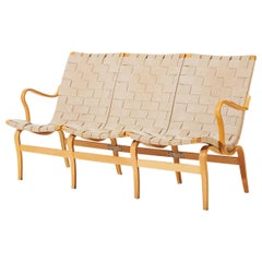 Dreisitziges Eva-Sofa mit drei Sitzen von Bruno Mathsson