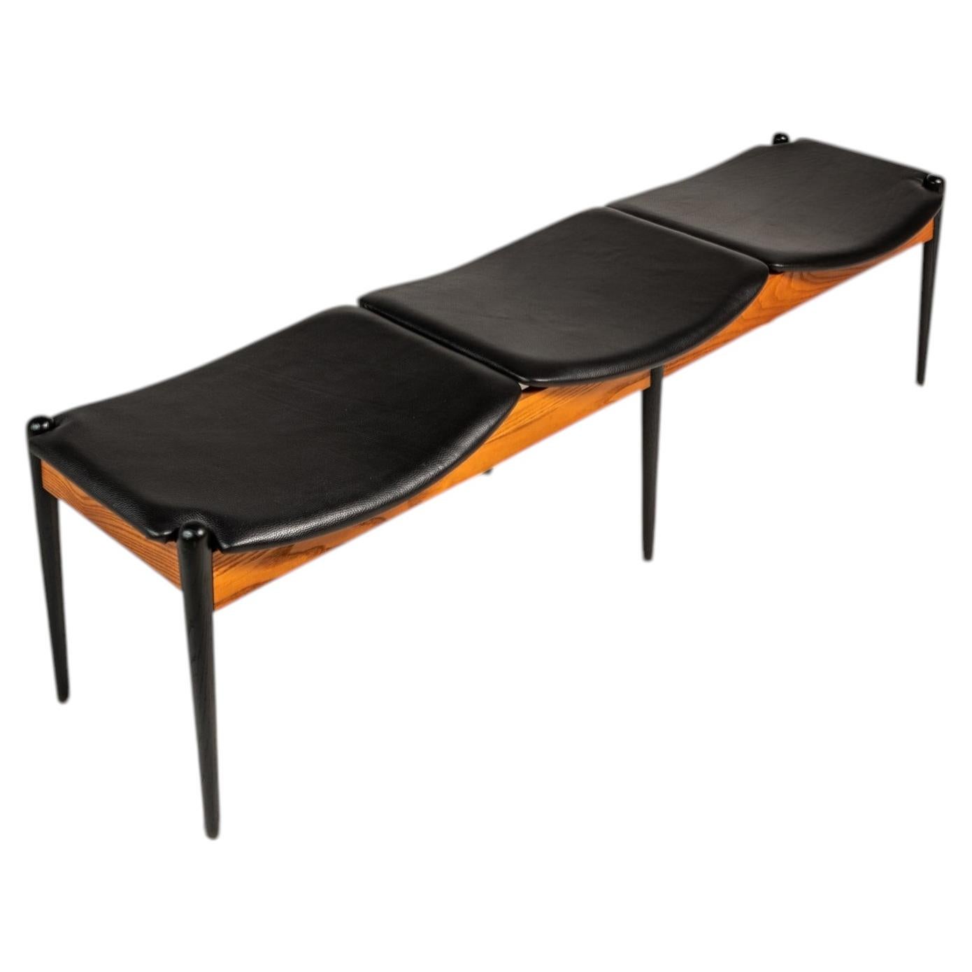 Three Seat Gallery Bench in Oak, Arthur Umanoff, Washington Woodcraft, USA, 1960