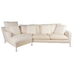 Dreisitziges italienisches Sofa und Chaise 'Harry' von Antonio Citterio für B&B Italia