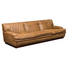 Three-seat Leather Sofa Model Mexico by Arne Norell