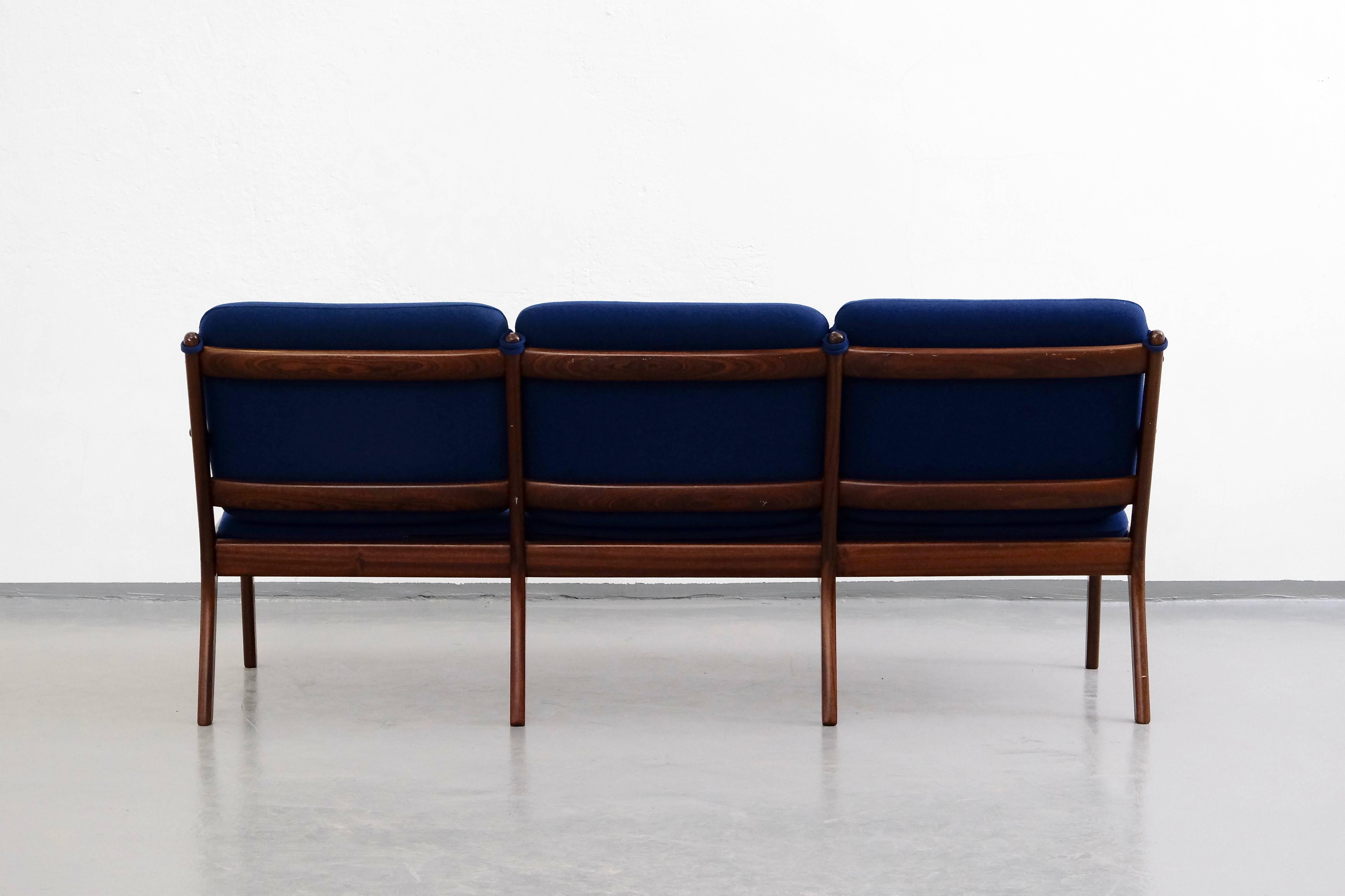 Three-Seat Mahogany Sofa by Ole Wanscher for P. Jeppesens Møbelfabrik 3