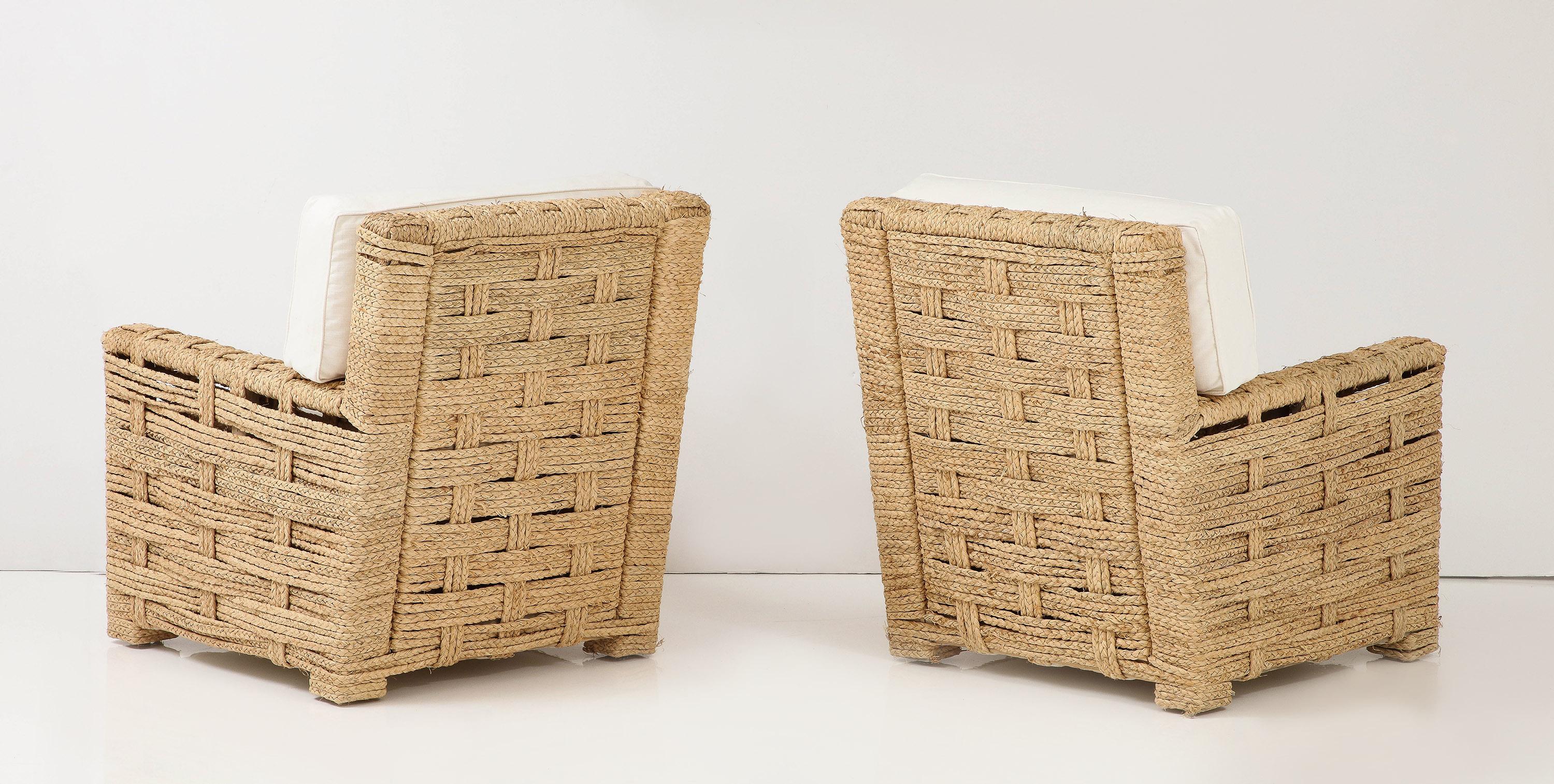 Three-Seat Salon Set by Adrien Audoux & Frida Minet For Sale 2