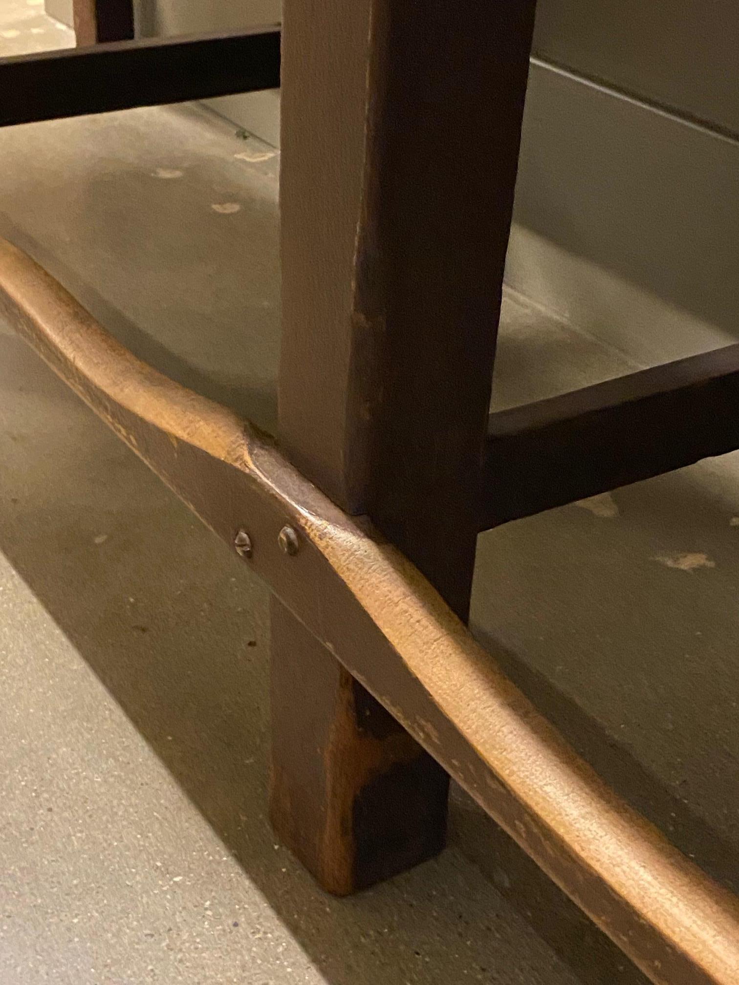 Three Seat Shoe Shine Bench, USA, 1920's 2