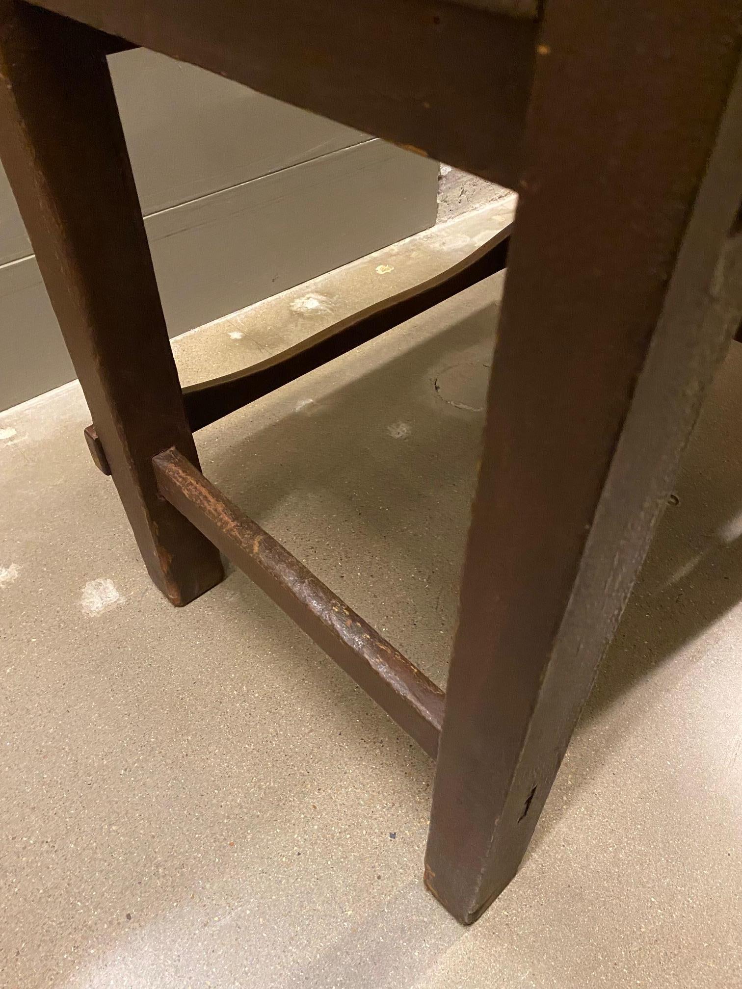 Three Seat Shoe Shine Bench, USA, 1920's 4