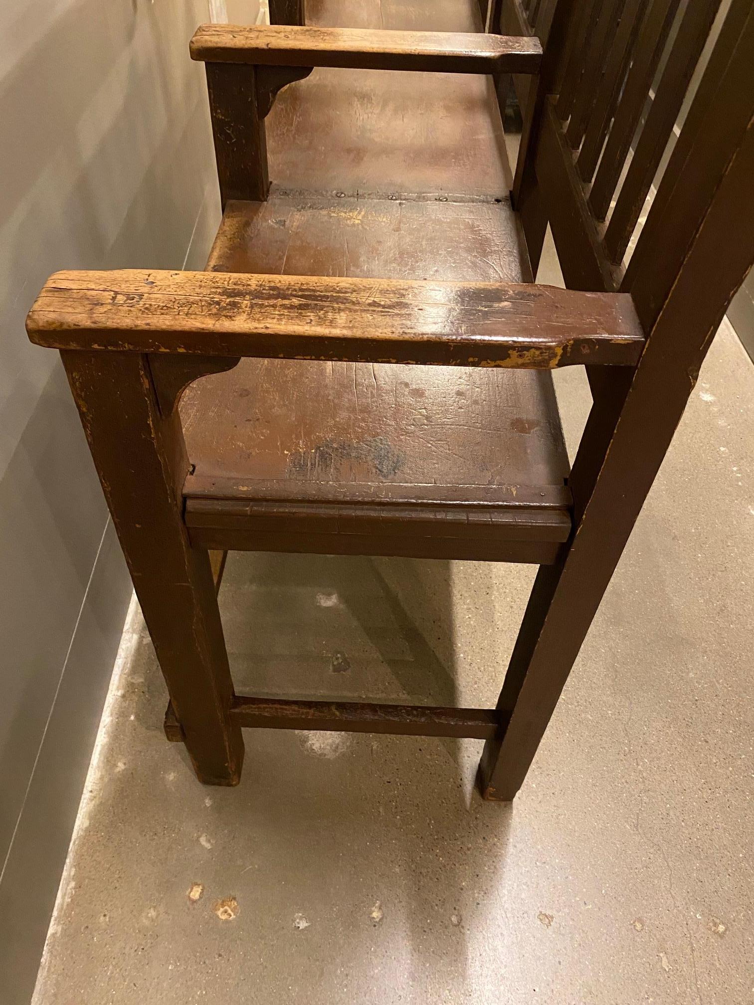 Three Seat Shoe Shine Bench, USA, 1920's 6
