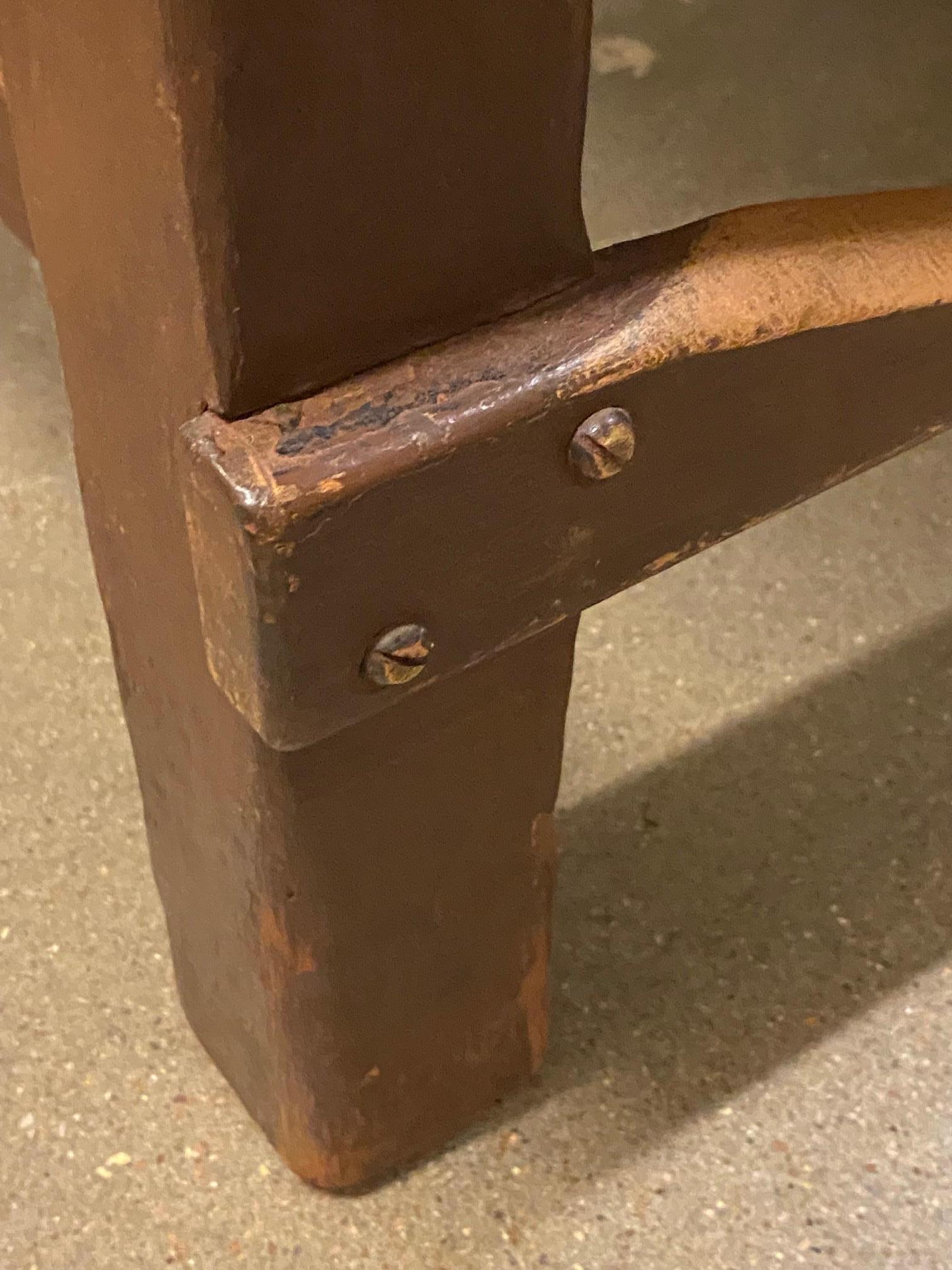 20th Century Three Seat Shoe Shine Bench, USA, 1920's