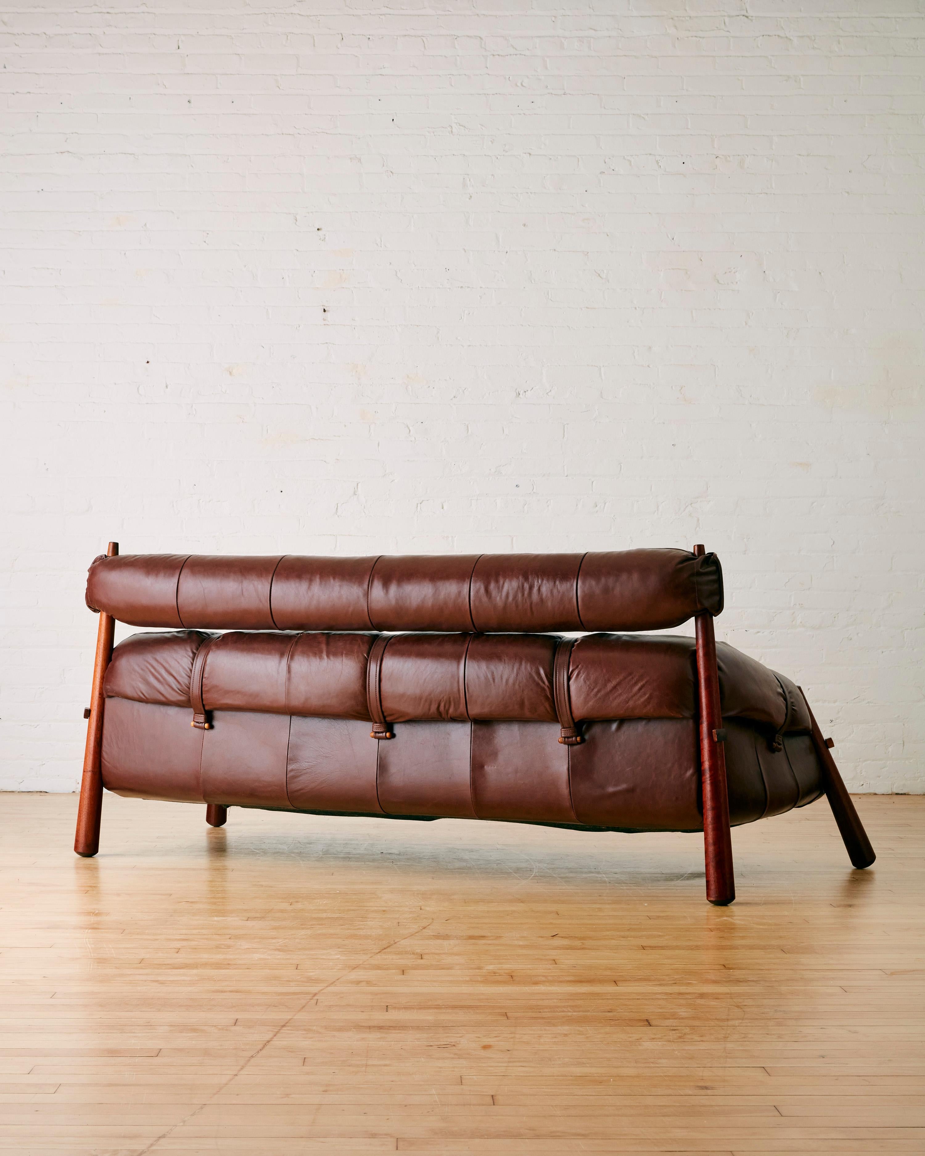 Mid-Century Modern Three Seat Sofa by Percival Lafer (Model MP-81)
