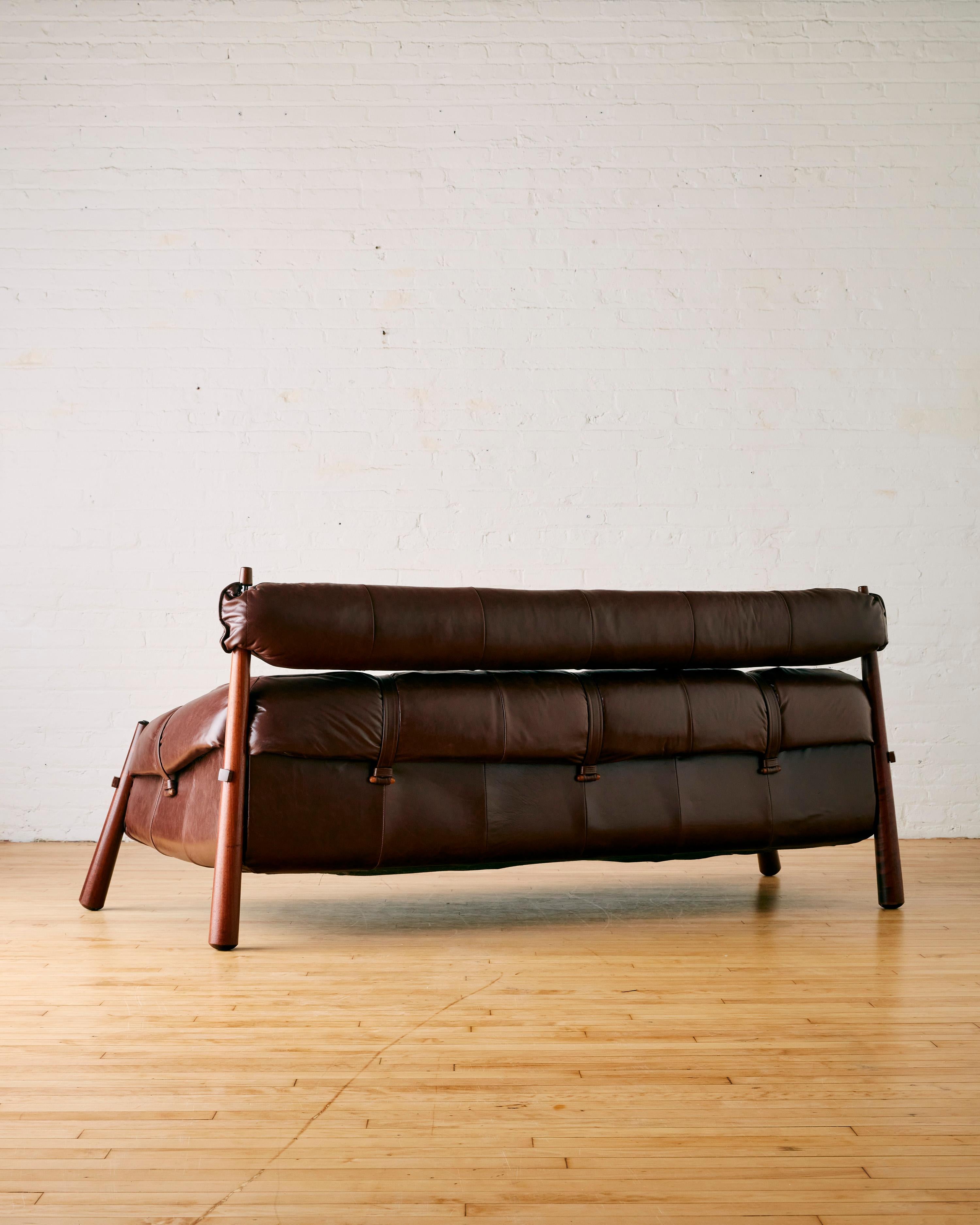 Brazilian Three Seat Sofa by Percival Lafer (Model MP-81)