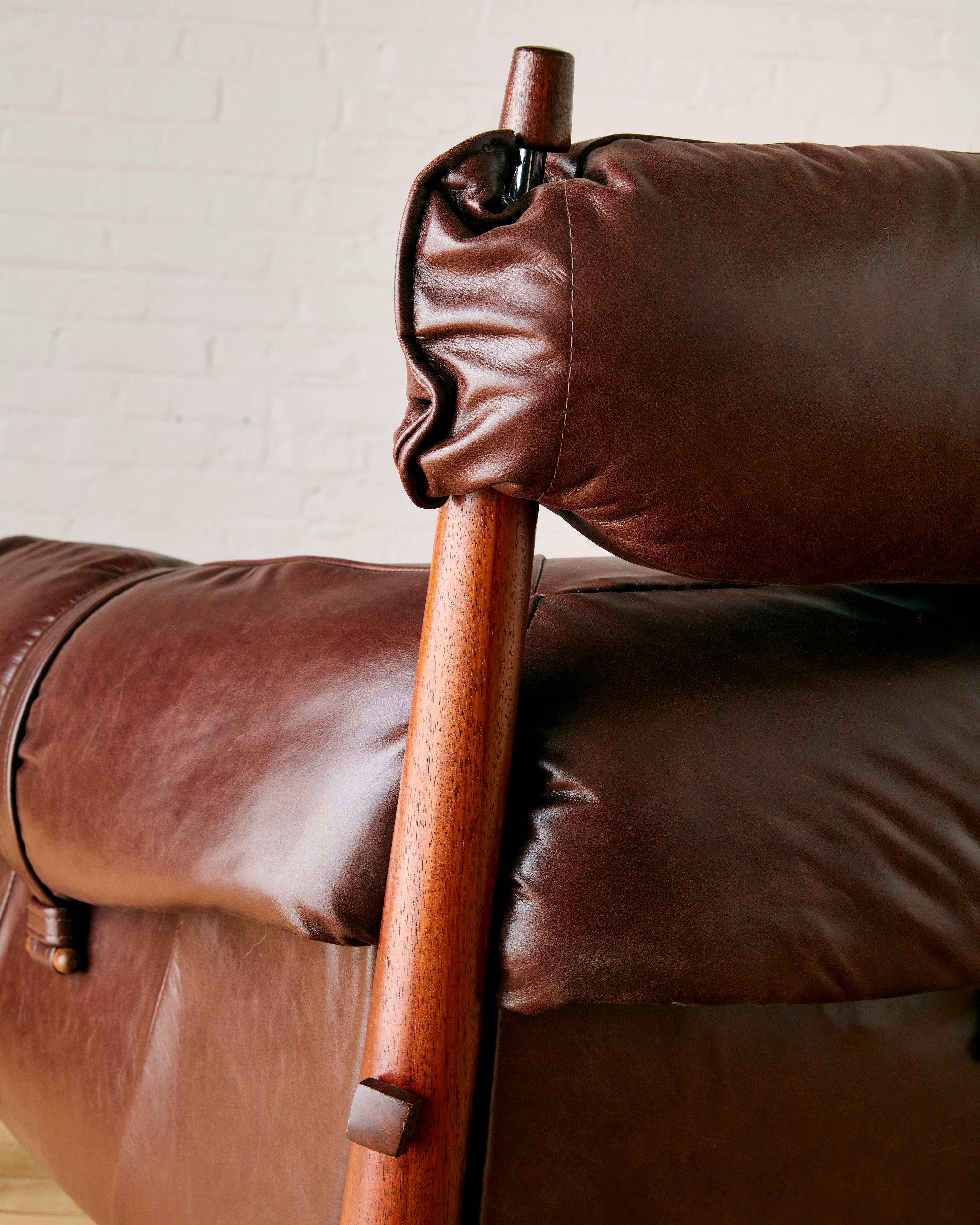 Three Seat Sofa by Percival Lafer (Model MP-81) In Good Condition In Long Island City, NY