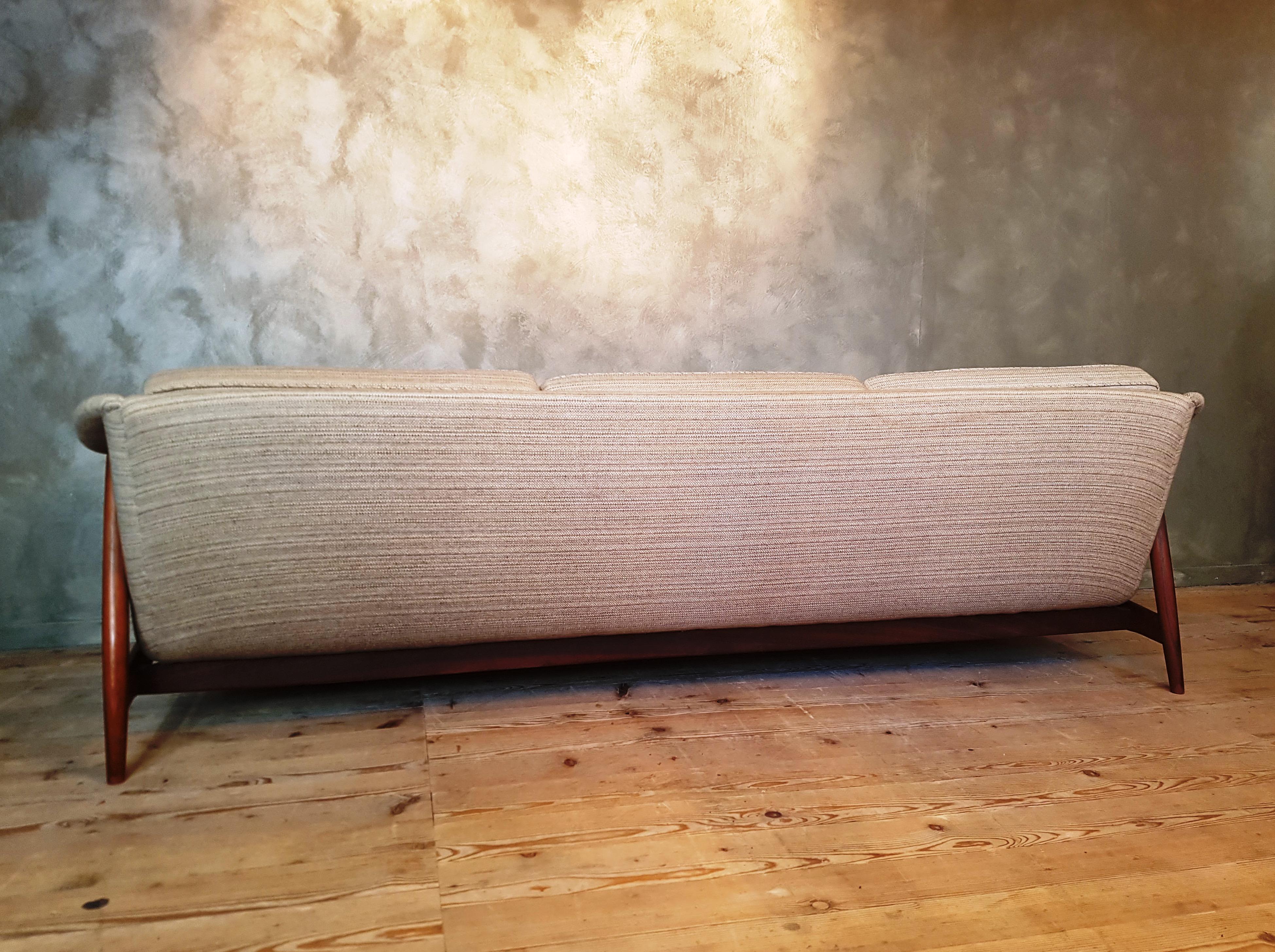 Wool Three-Seat Sofa from DUX For Sale