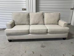 Three Seat Sofa in a Grayish Tweed Fabric, 21st Century