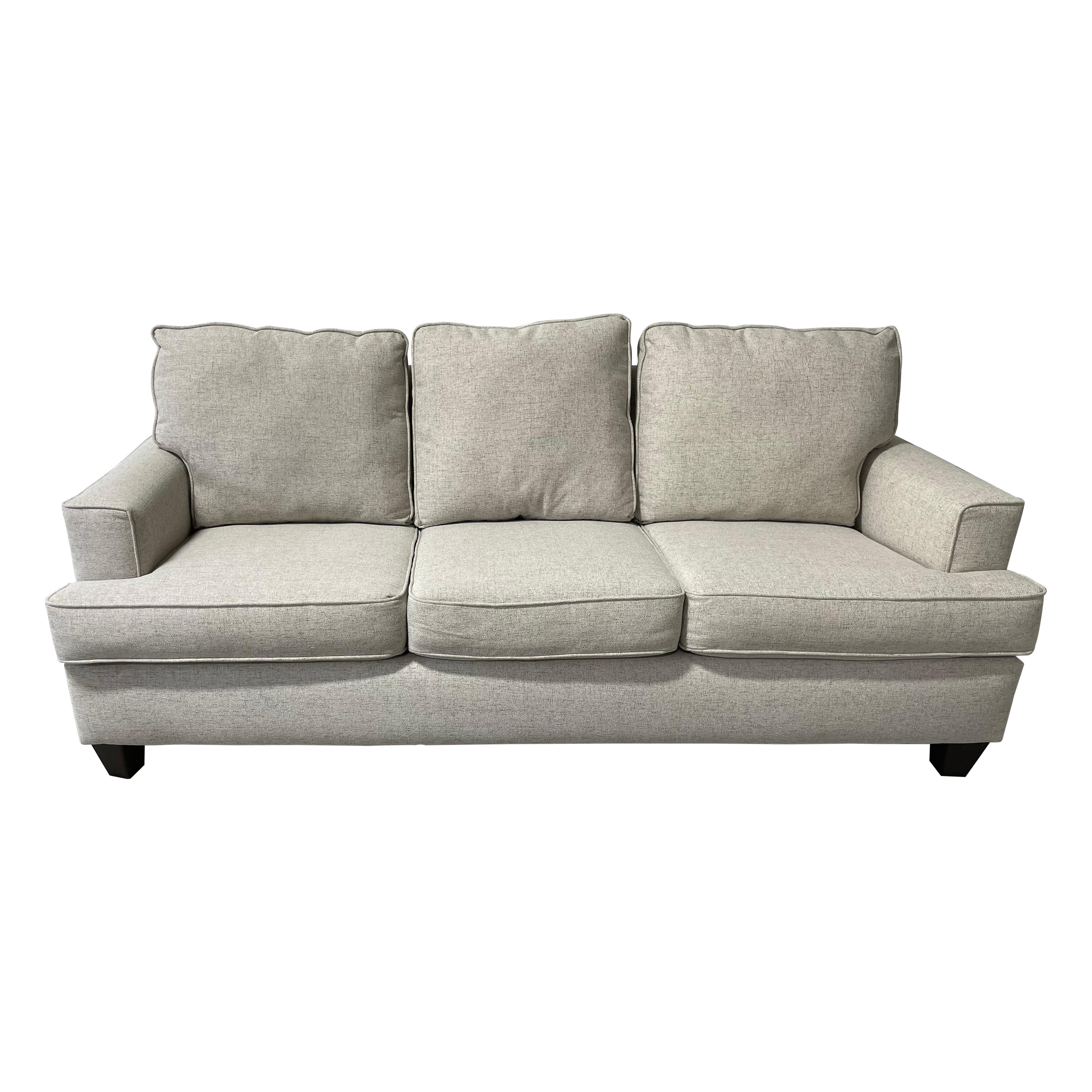 Canapé trois places en tissu tweed gris, 21e siècle en vente