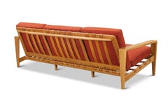 Dreisitziges Sofa aus gebürsteter Eiche aus Quarz von Svante Skough