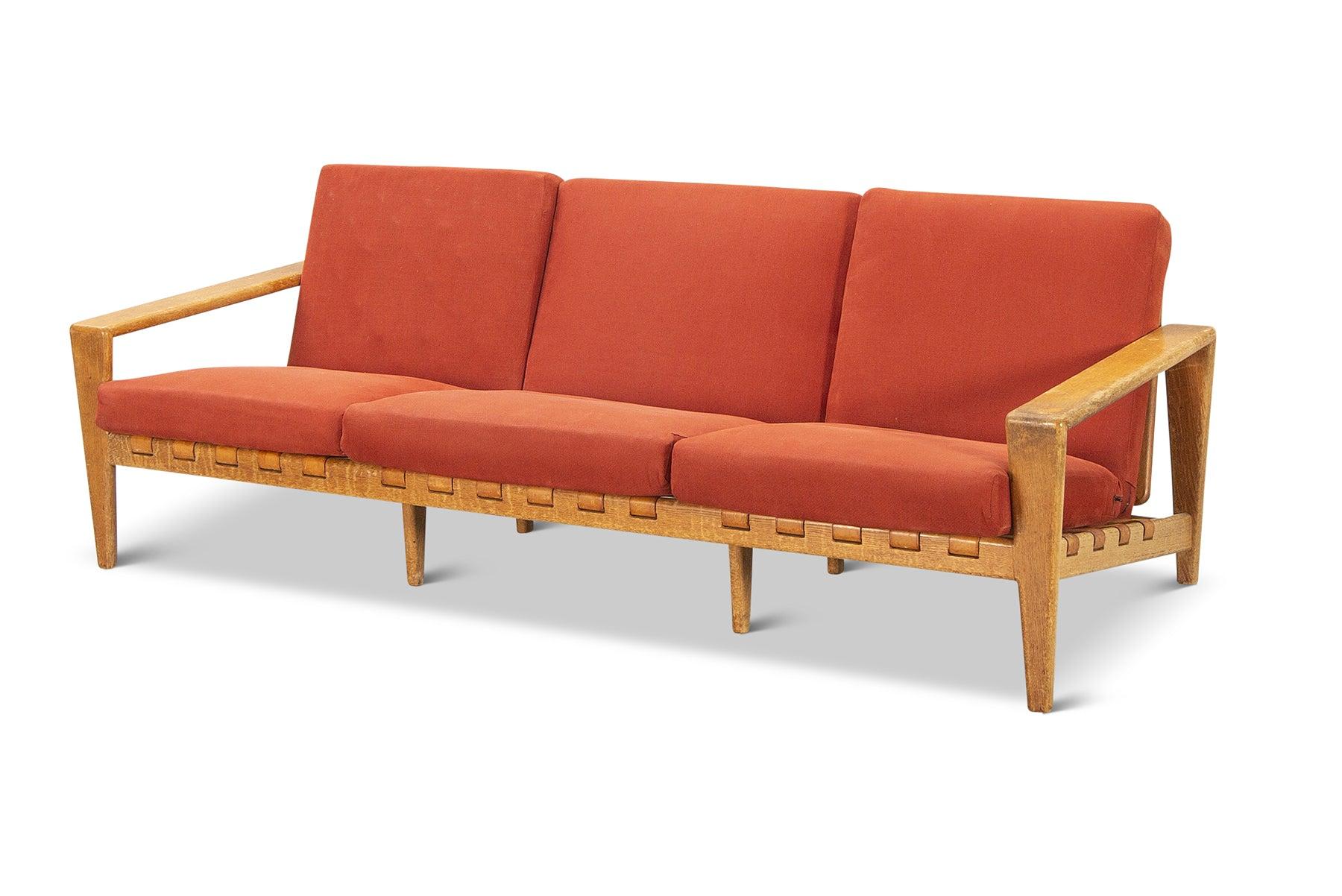Other Three Seat Sofa in Quarter Sawn Oak by Svante Skough For Sale