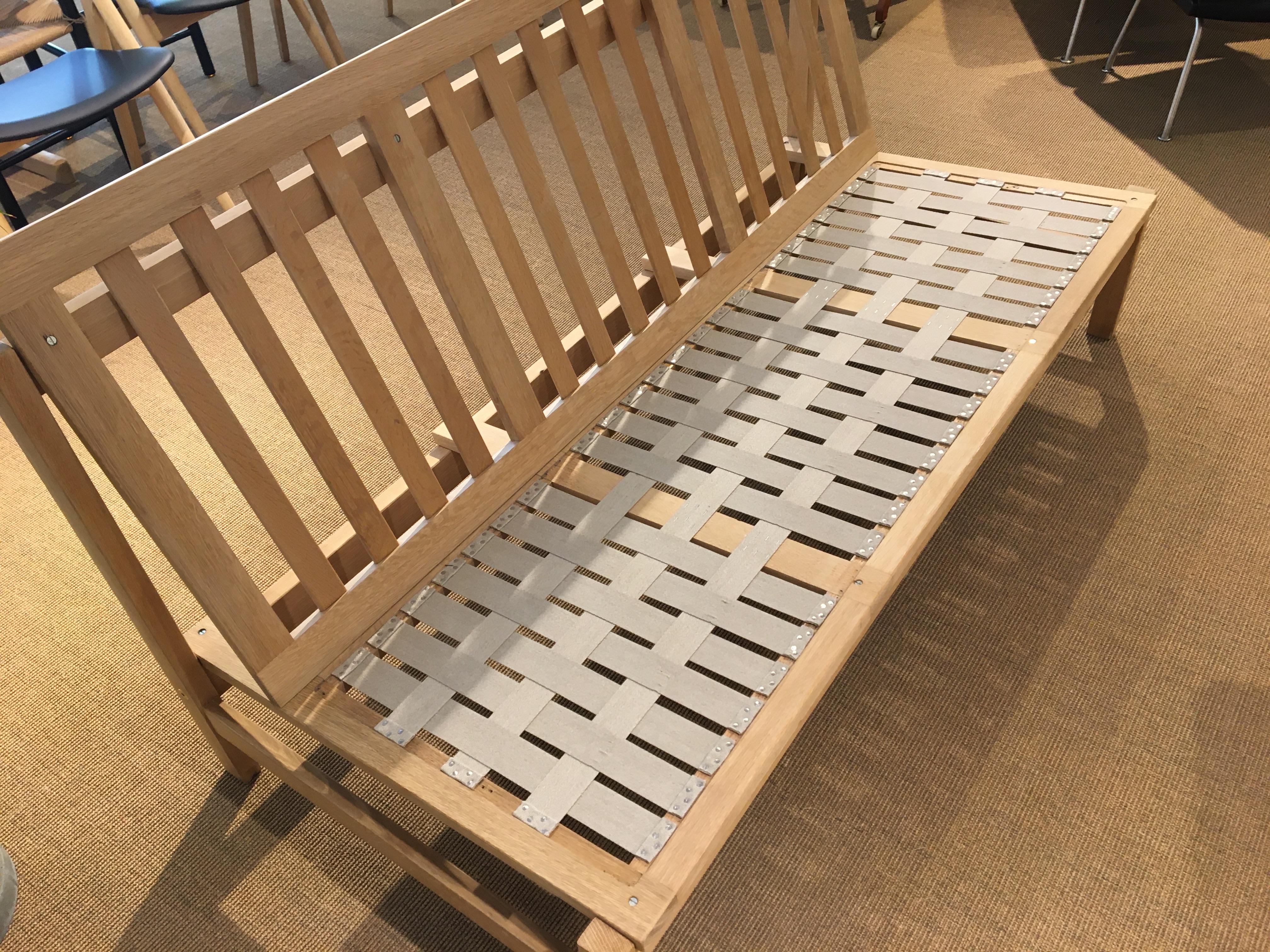 Three-Seat Sofa in Solid Oak Model 2363, Designed by Børge Mogensen 4