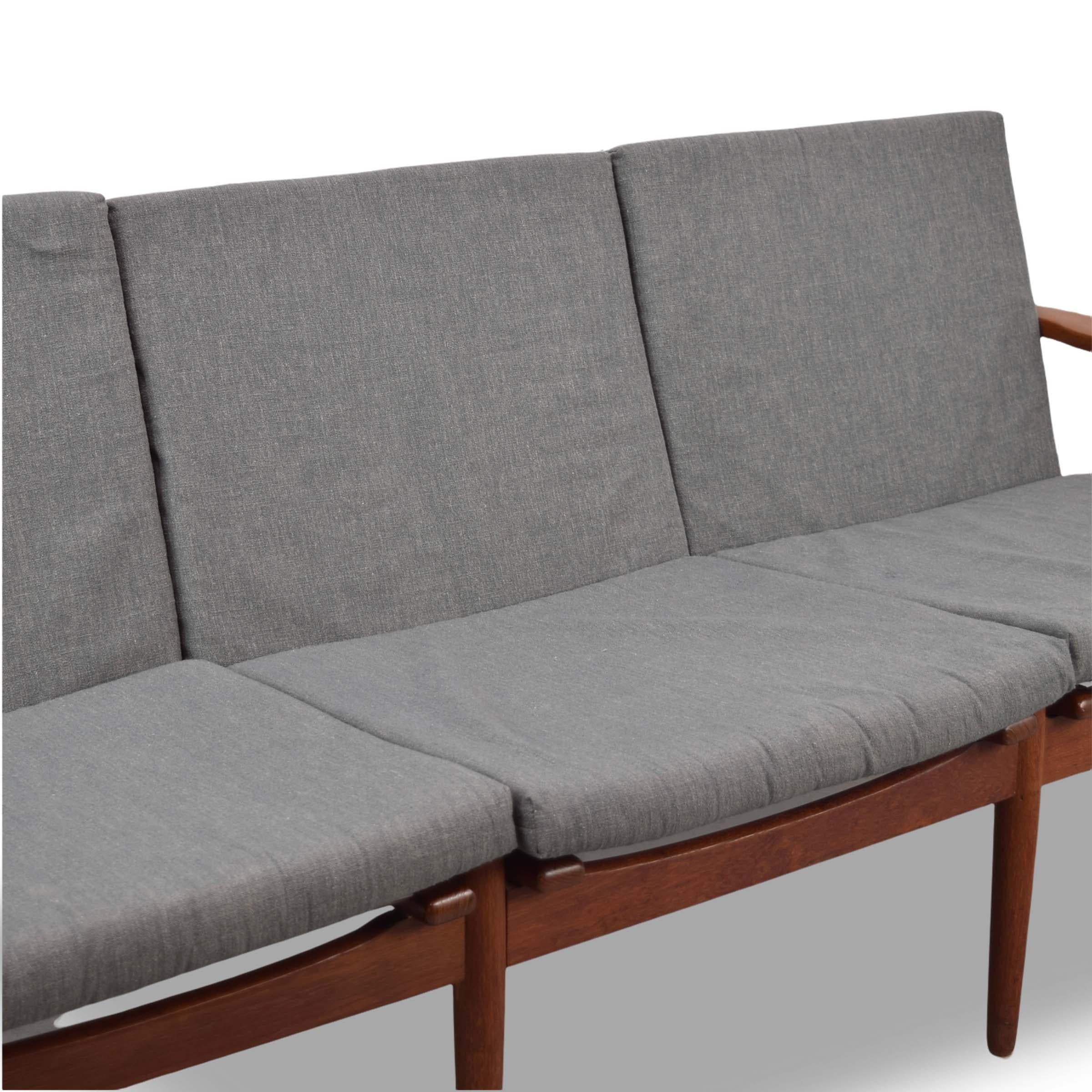 20th Century Three Seat Teak Sofa by Arne Vodder