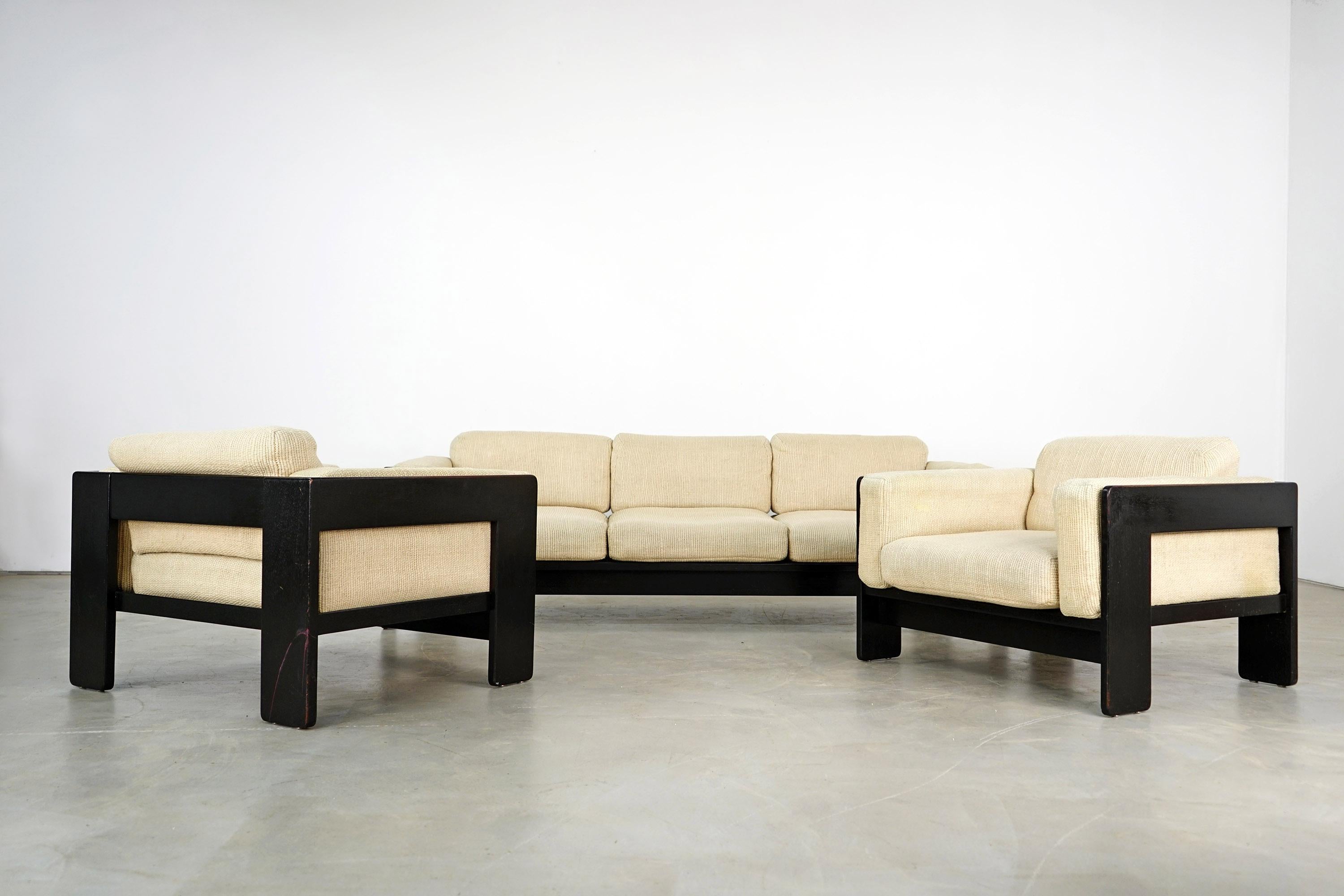 Three-Seat Couch of the Bastiano Series, Afra & Tobia Scarpa for Knoll Int. 4
