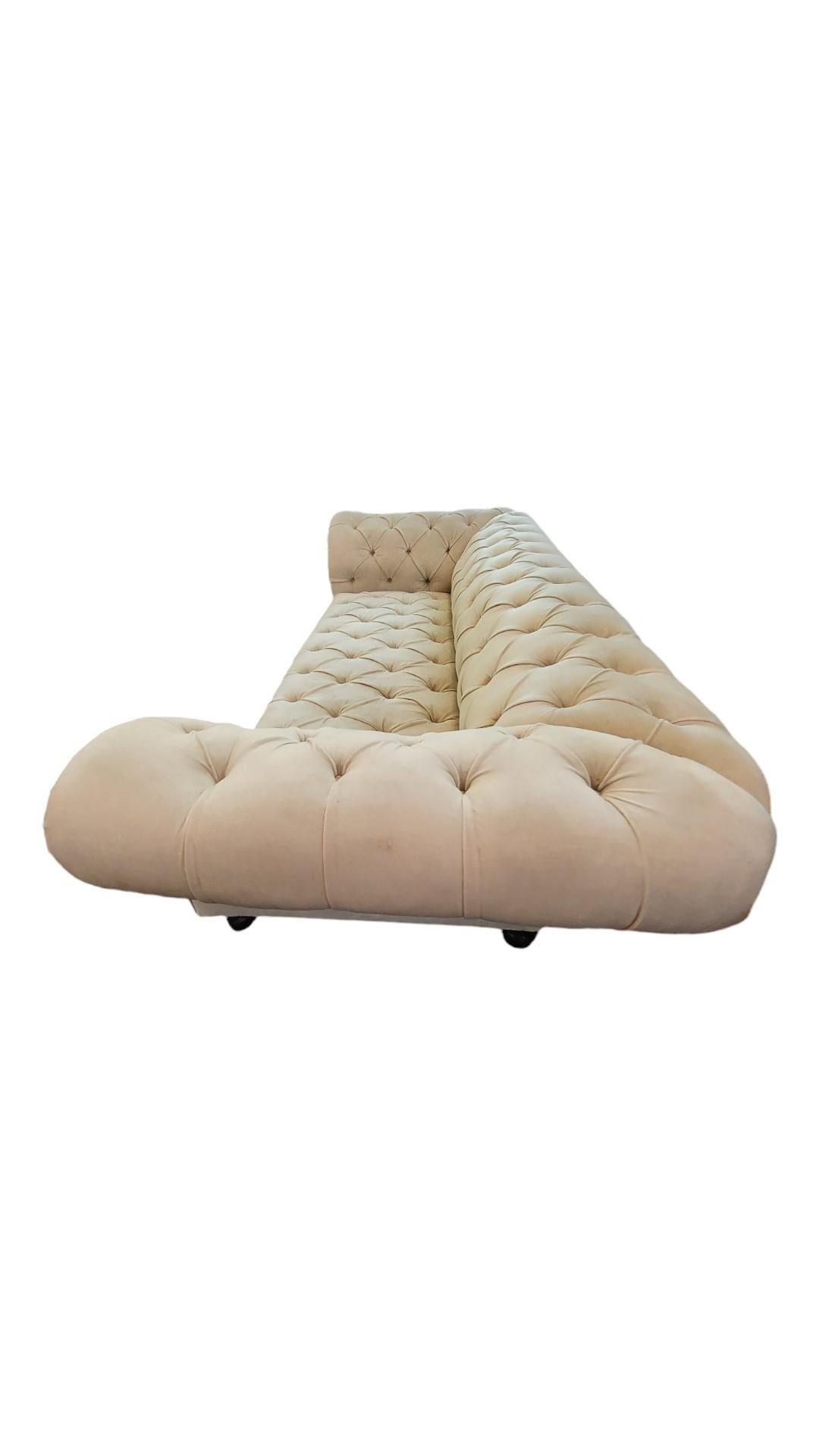 European C1920s Three Seater Chesterfield Sofa