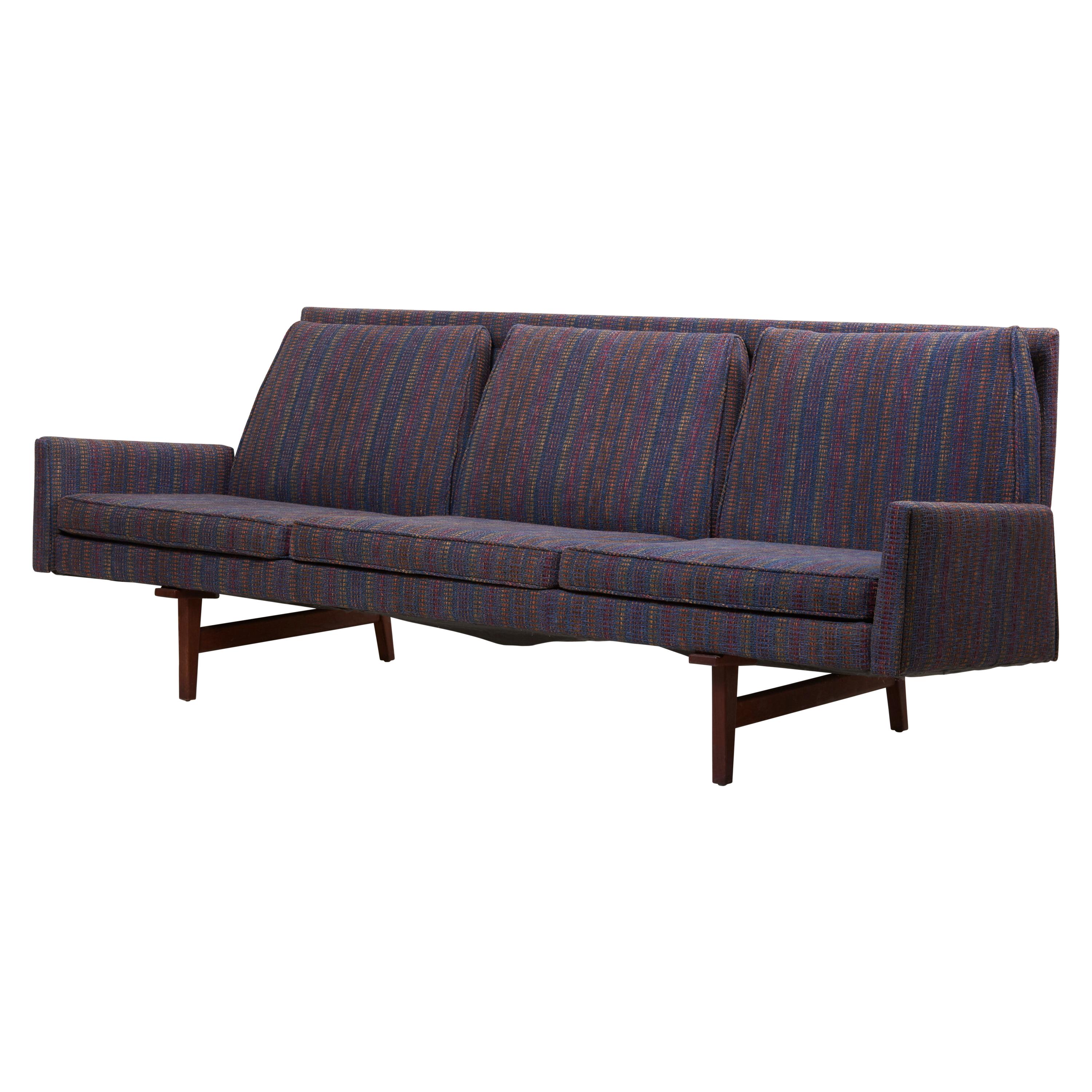 Three-Seat Jens Risom Sofa for Risom Design Inc in Good Condition