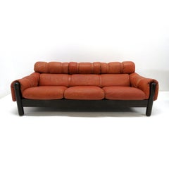 Three Seater Leather Sofa by FinnArena, 1960
