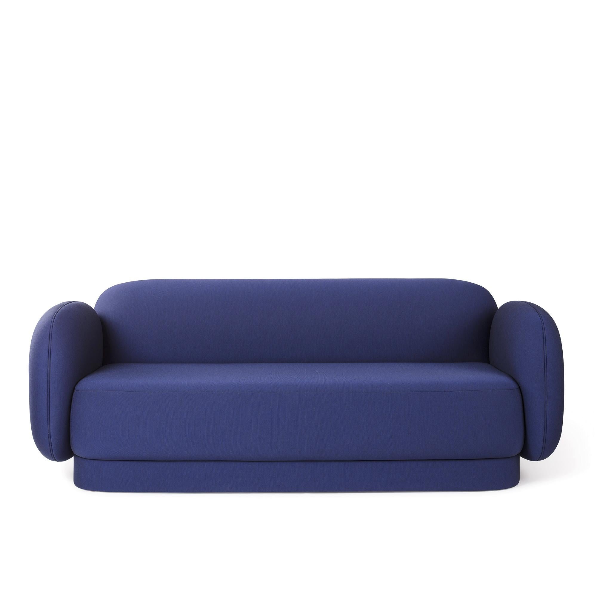 Three seater major tom sofa designed by Thomas Dariel
Dimensions: D 90 x W 240 x H 89 cm
Materials: Structure in solid timber and plywood. Memory foam base and seating fully upholstered in fabric.
Available in finishes: kvadrat premium