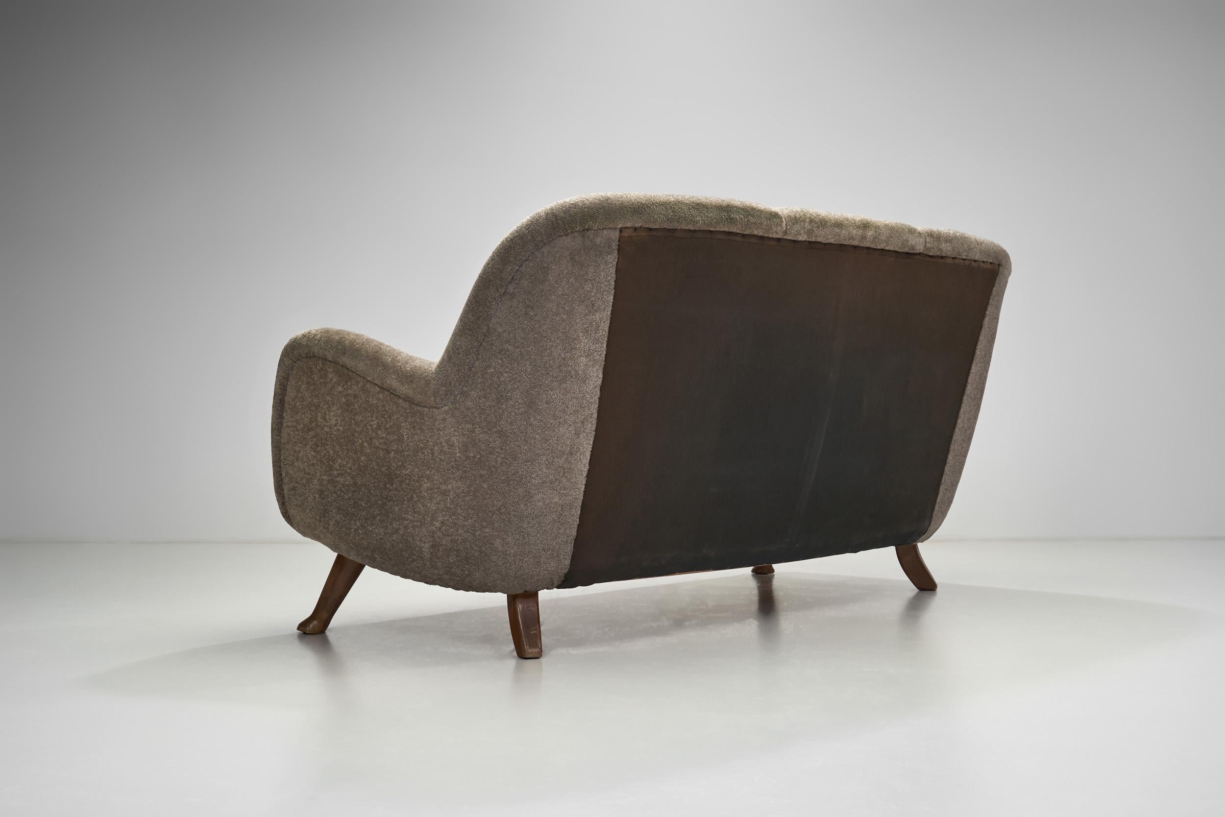 Three-Seater Mid-Century Modern Sofa by Berga Möbler, Sweden 1940s 1