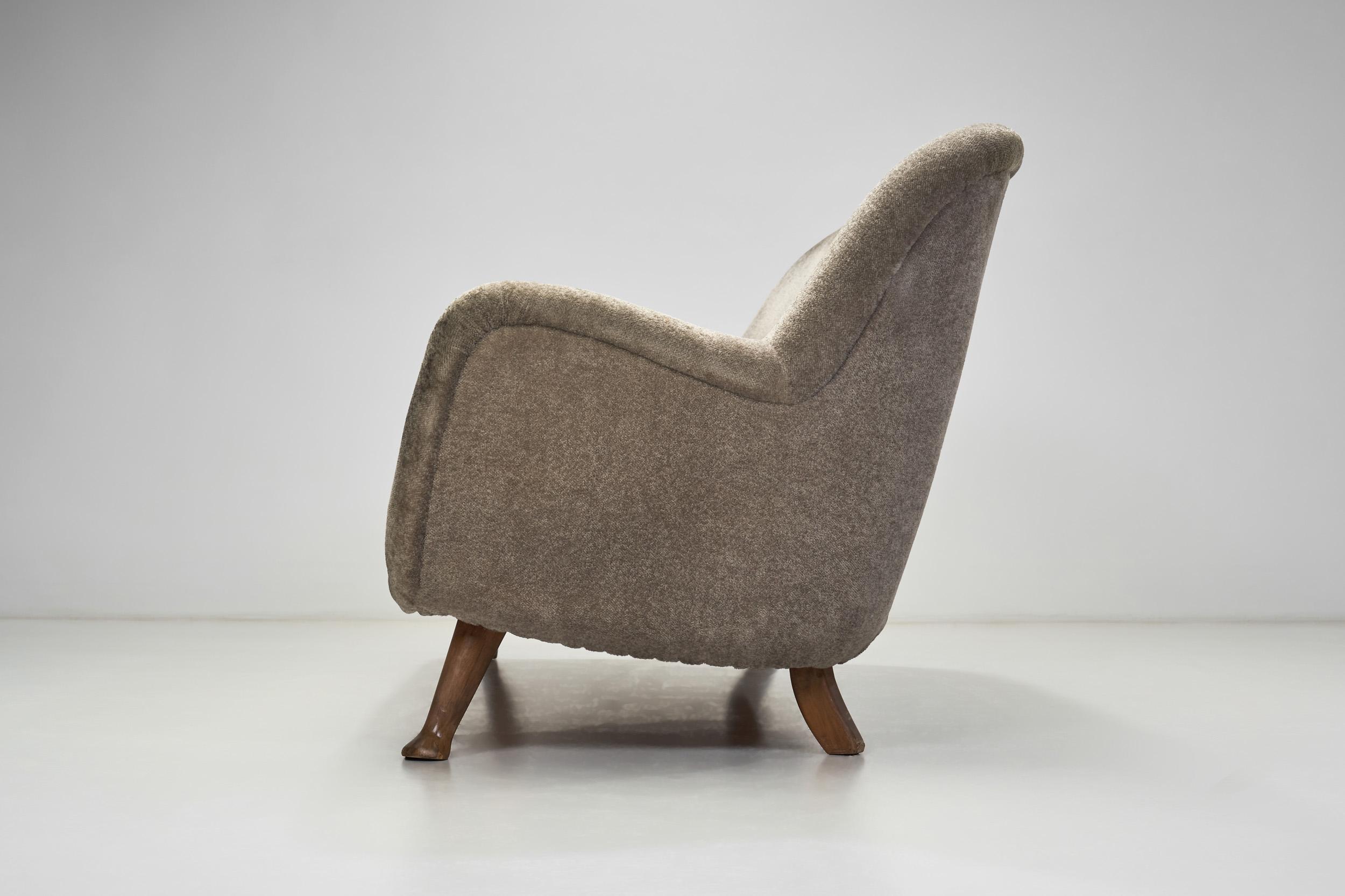 Three-Seater Mid-Century Modern Sofa by Berga Möbler, Sweden 1940s 2