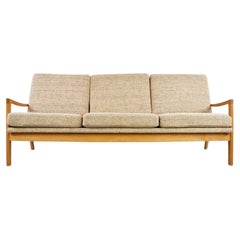 Dreisitziges Senator Sofa aus Teakholz von Ole Wanscher für France & Søn