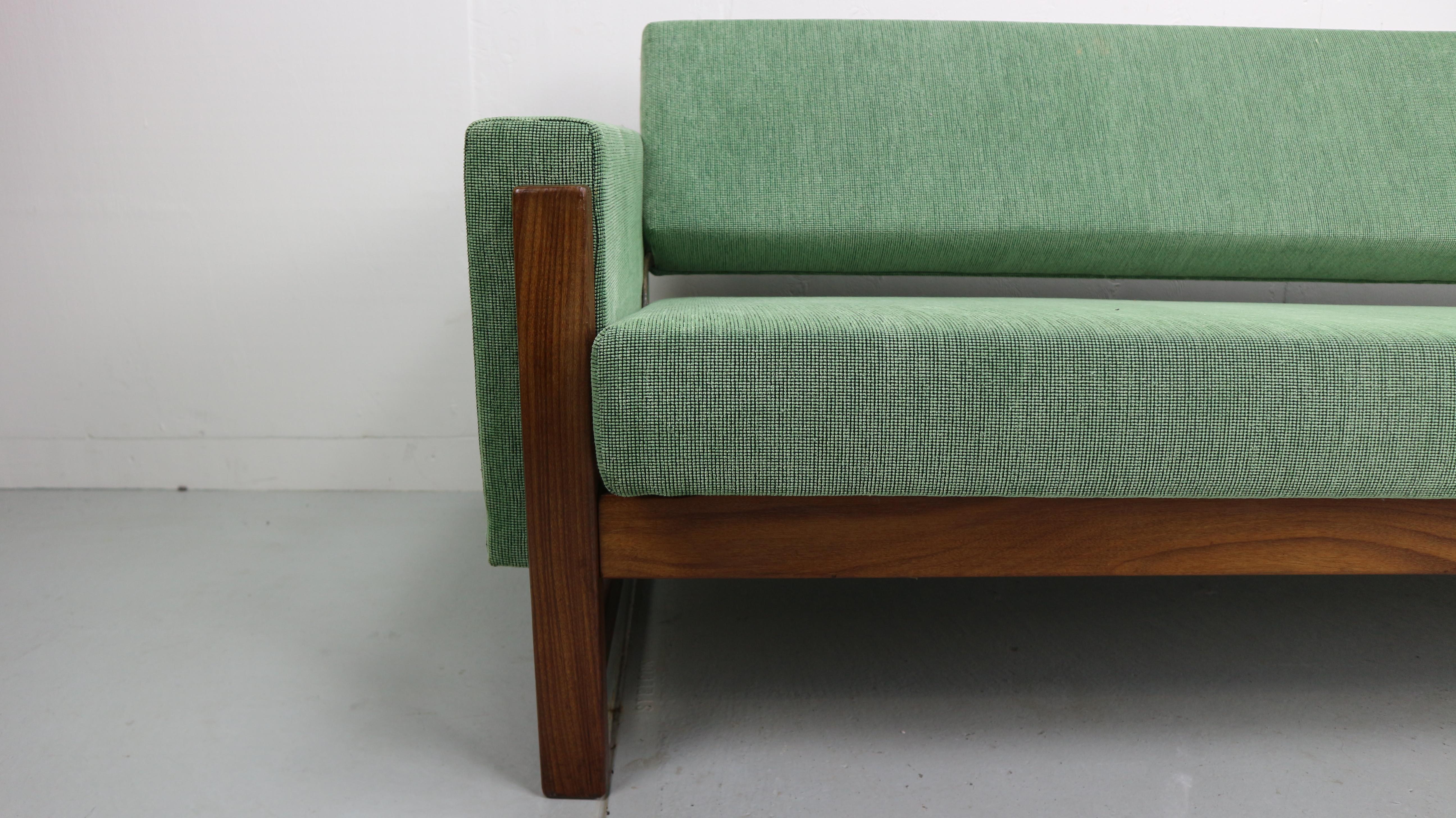 Three-Seat Sofa Bed by Yngve Ekstrom for Pastoe, 1960s In Good Condition In The Hague, NL