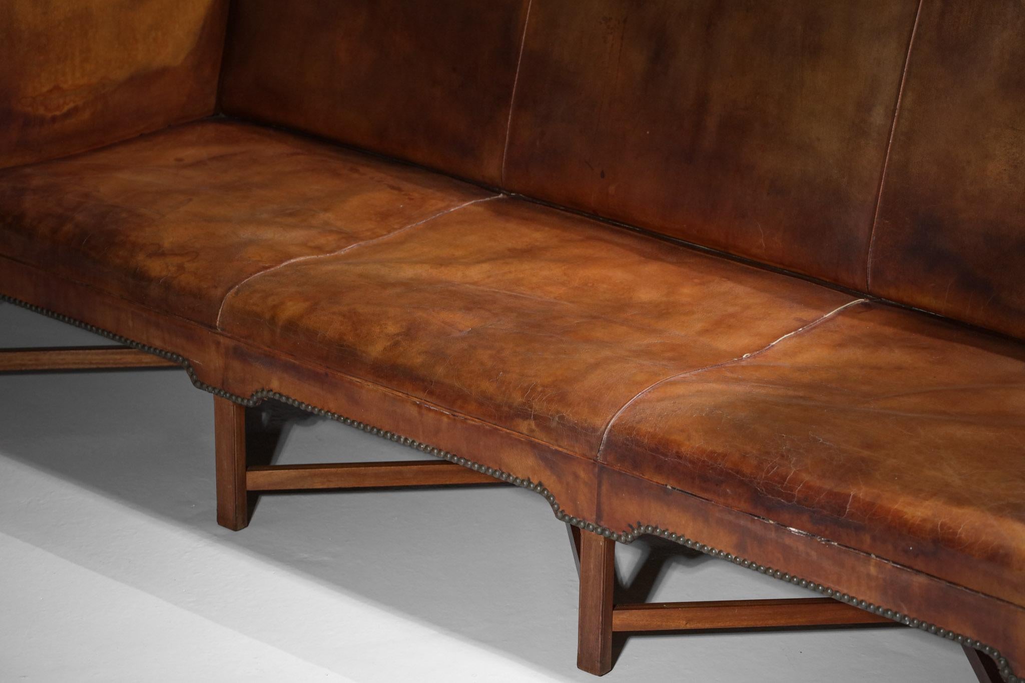 Three Seat Sofa by Danish Designer Kaare Klint Model 4118 for Rud Rasmussen 10