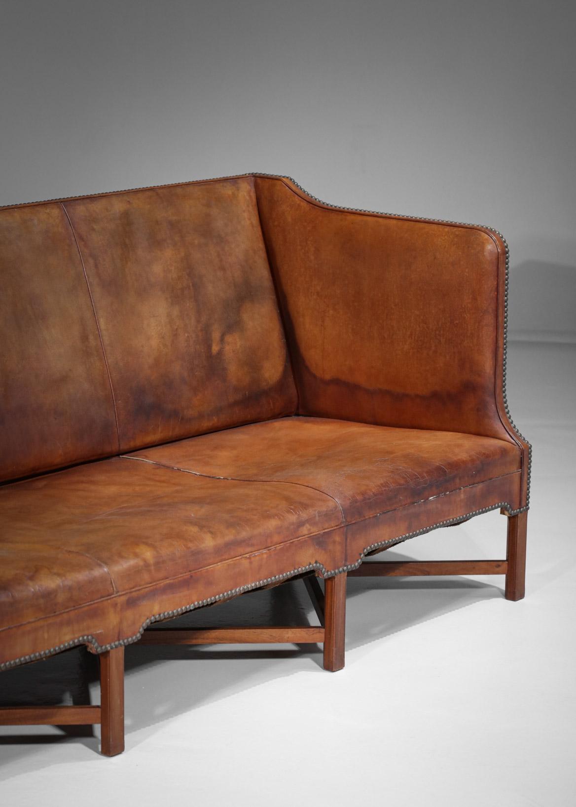 Three Seat Sofa by Danish Designer Kaare Klint Model 4118 for Rud Rasmussen 11