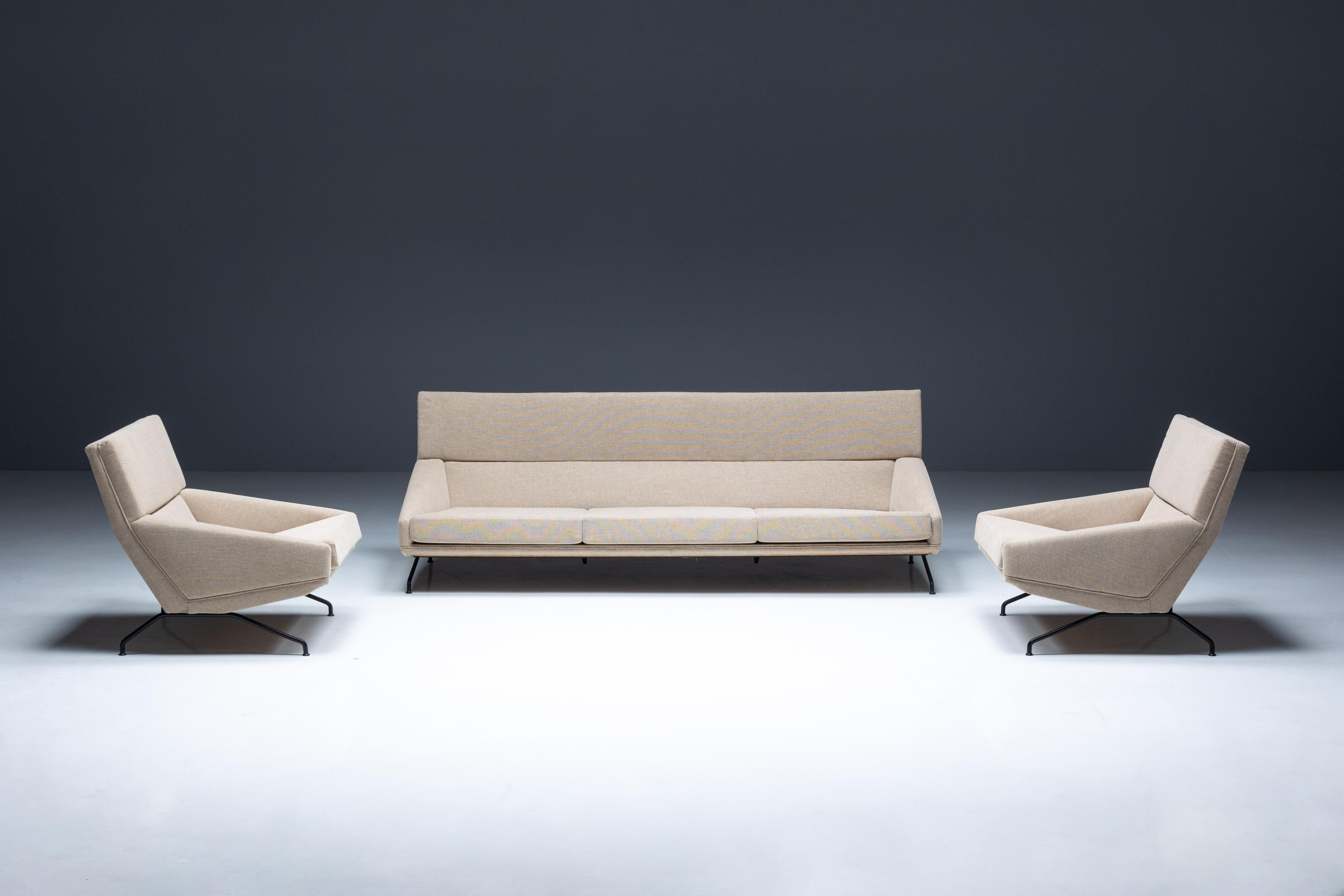 Dreisitzer-Sofa von Georges van Rijck für Beaufort, Belgien, 1960er Jahre im Angebot 6