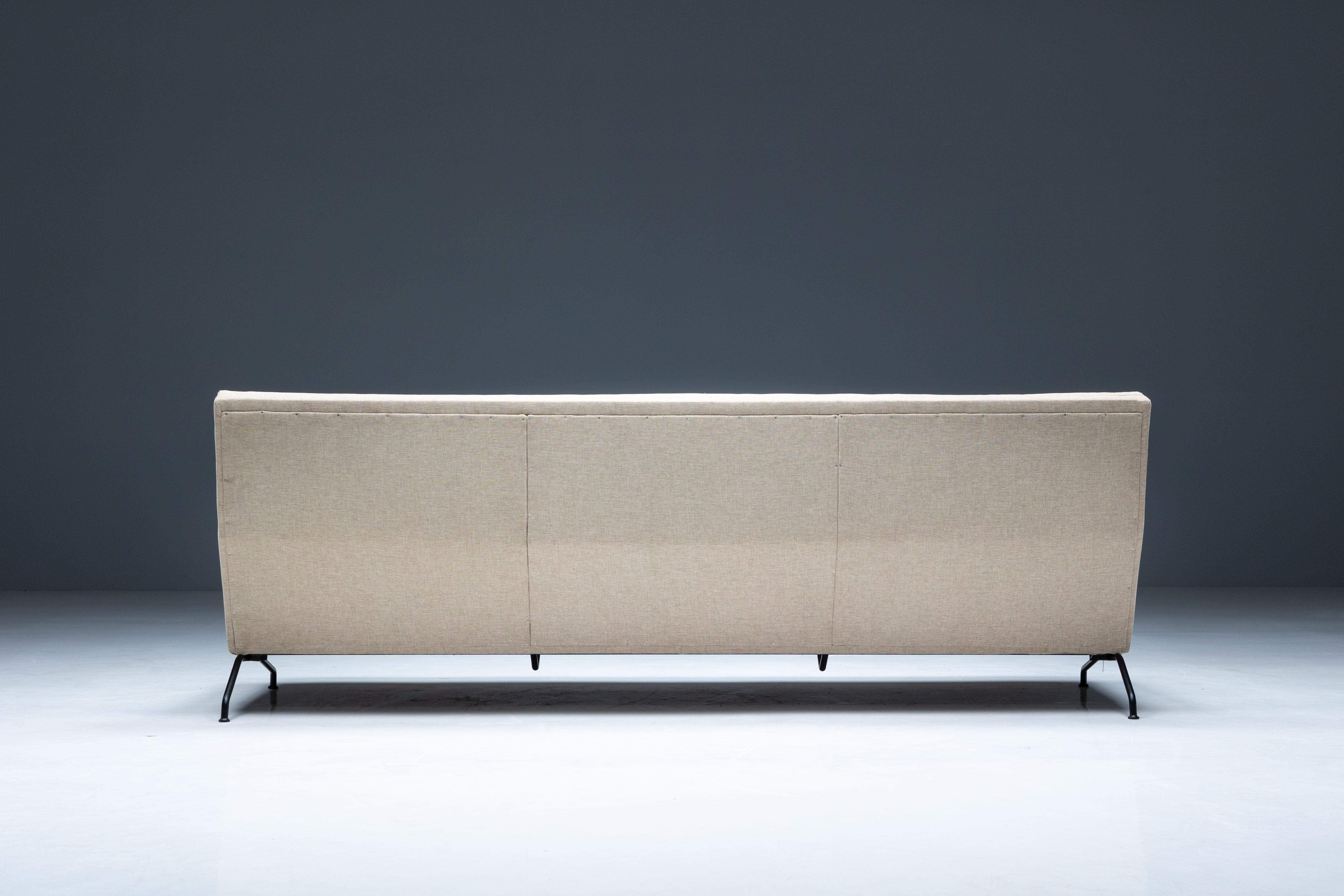 Three-Seater Sofa by Georges van Rijck for Beaufort, Belgium, 1960s For Sale 1