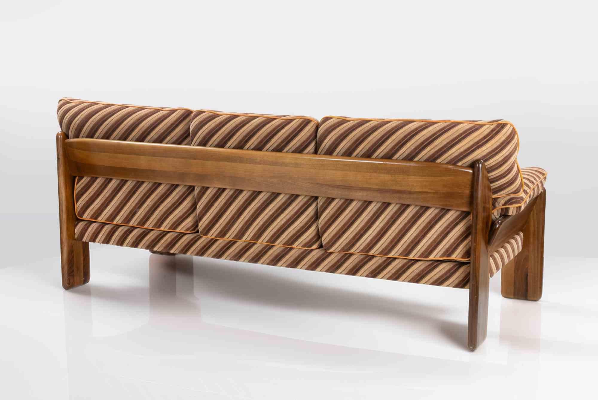 Fabric Three-Seater Sofa by Mario Marenco for Mobilgirgi, 1970s