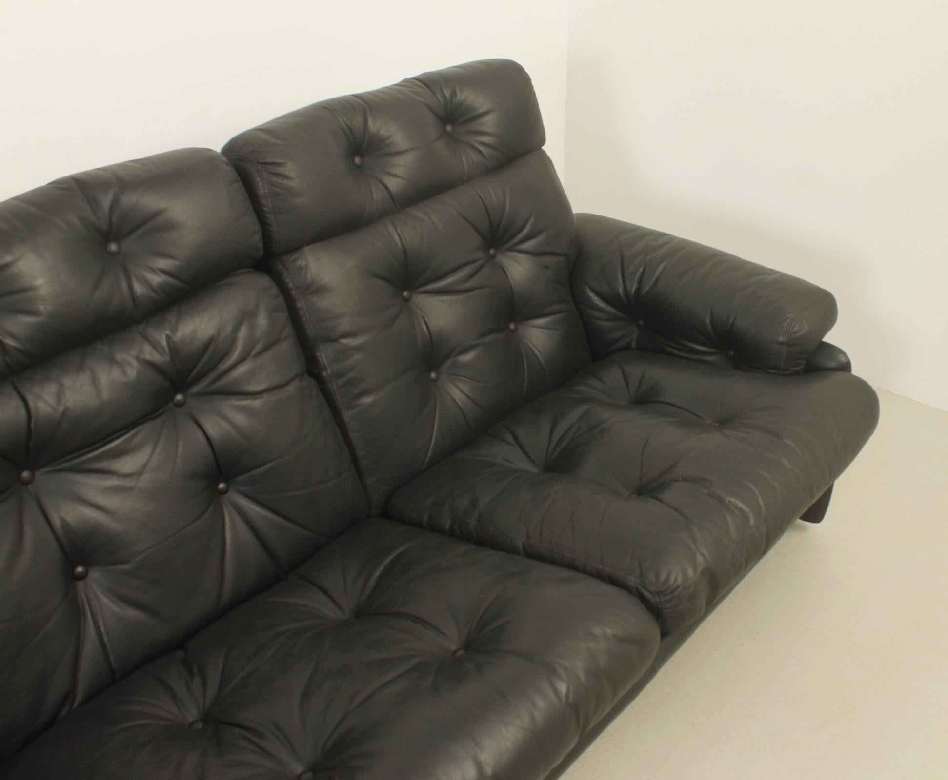 Métal Canapé Three Seater de Tobia Scarpa pour B&B, Italie en vente