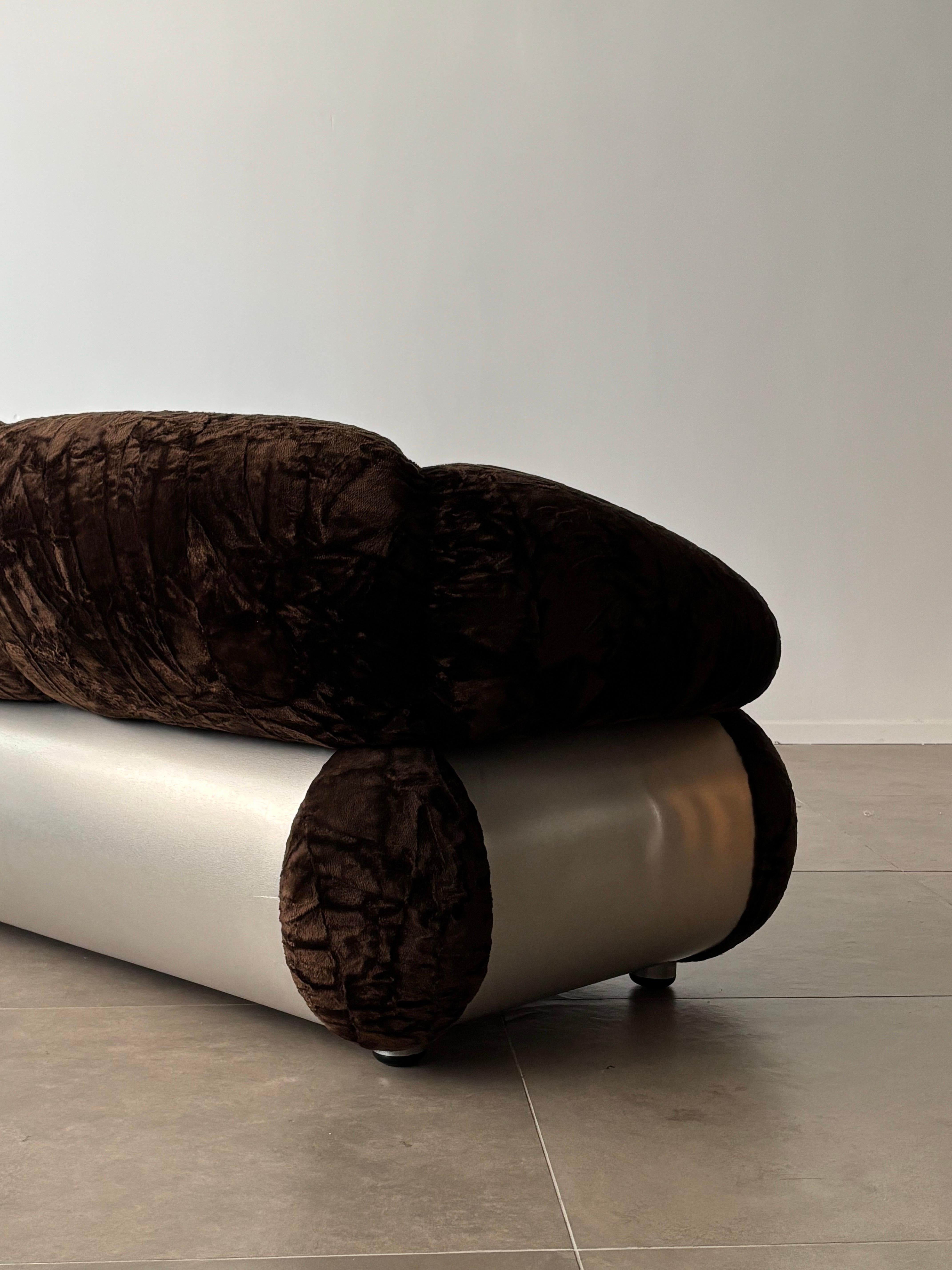 Dreisitzer-Sofa entworfen von Adriano Piazzesi, Italien, 1970er Jahre im Angebot 1