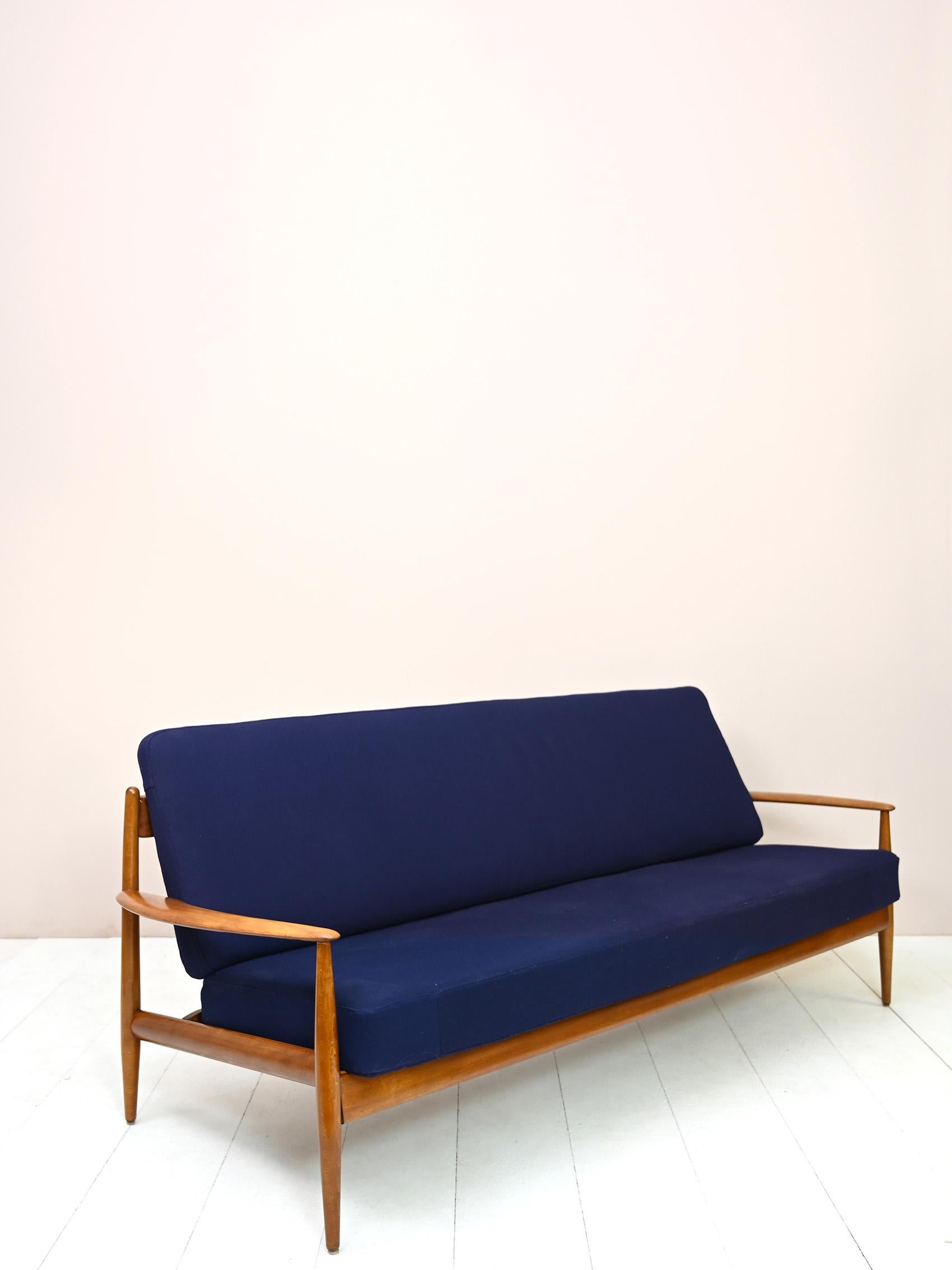 Scandinavian Modern Three-seater sofa designed by Grete Jalk for France & Søn