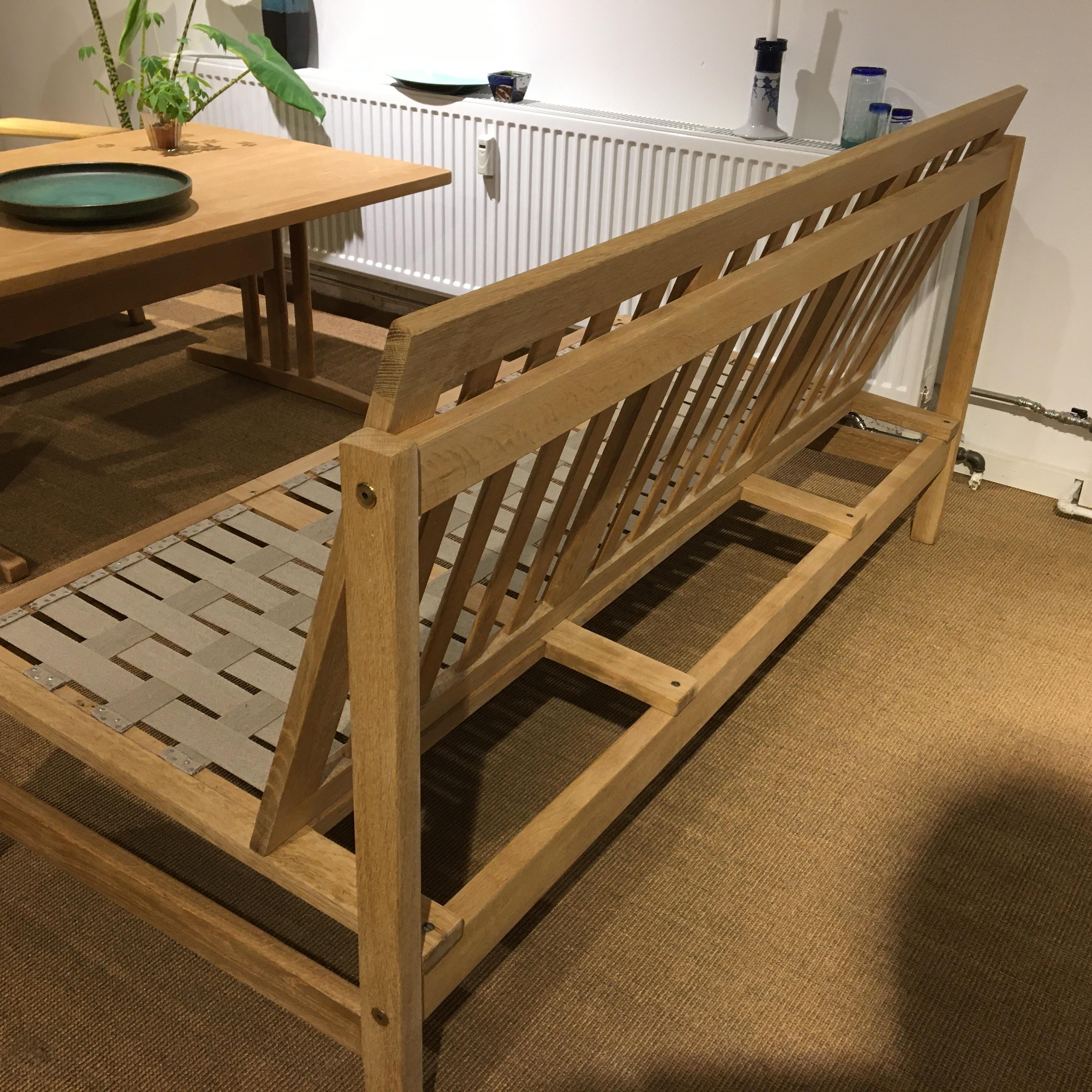 Three-Seat Sofa in Solid Oak Model 2363, Designed by Børge Mogensen 10