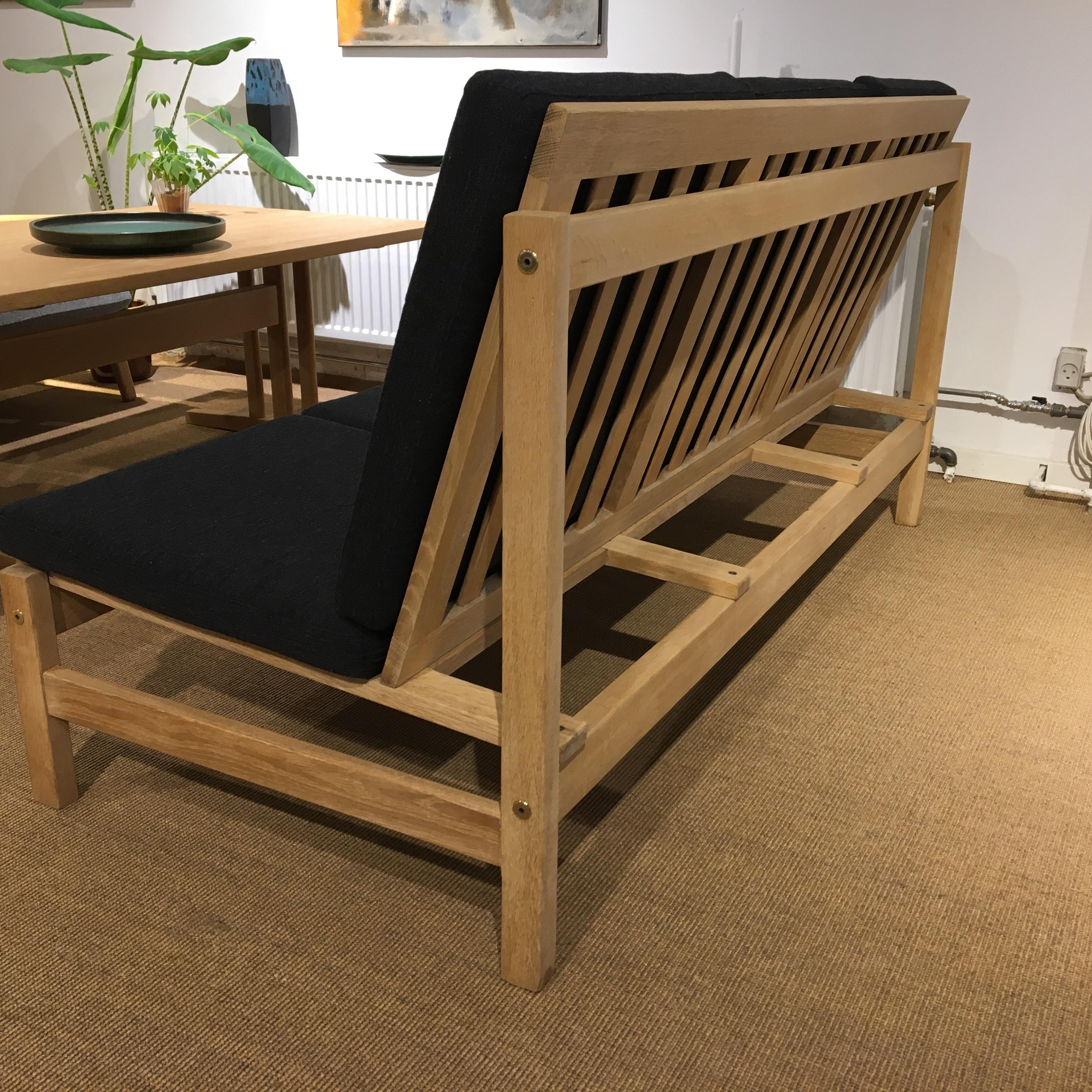 Three-Seat Sofa in Solid Oak Model 2363, Designed by Børge Mogensen 1