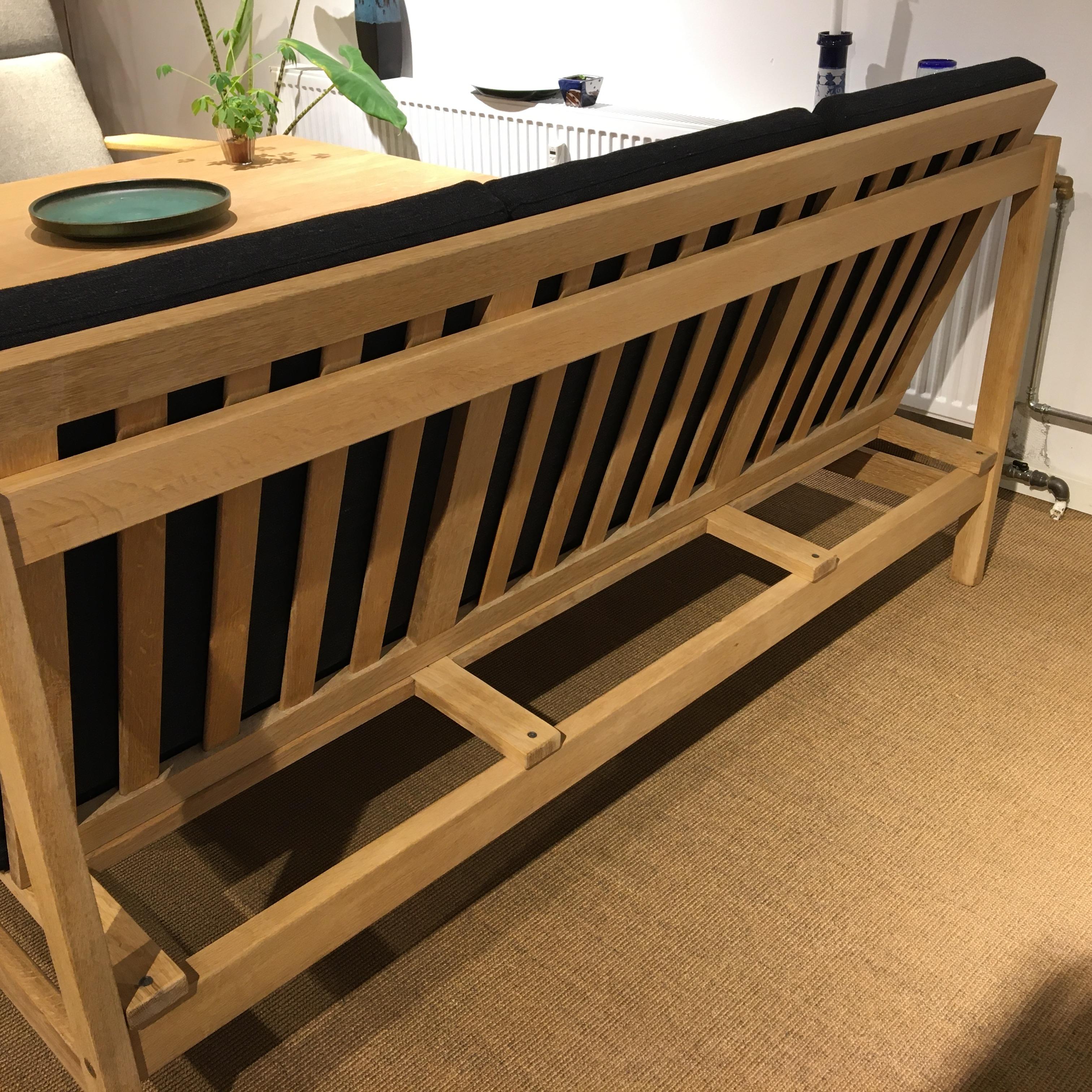 Three-Seat Sofa in Solid Oak Model 2363, Designed by Børge Mogensen 2