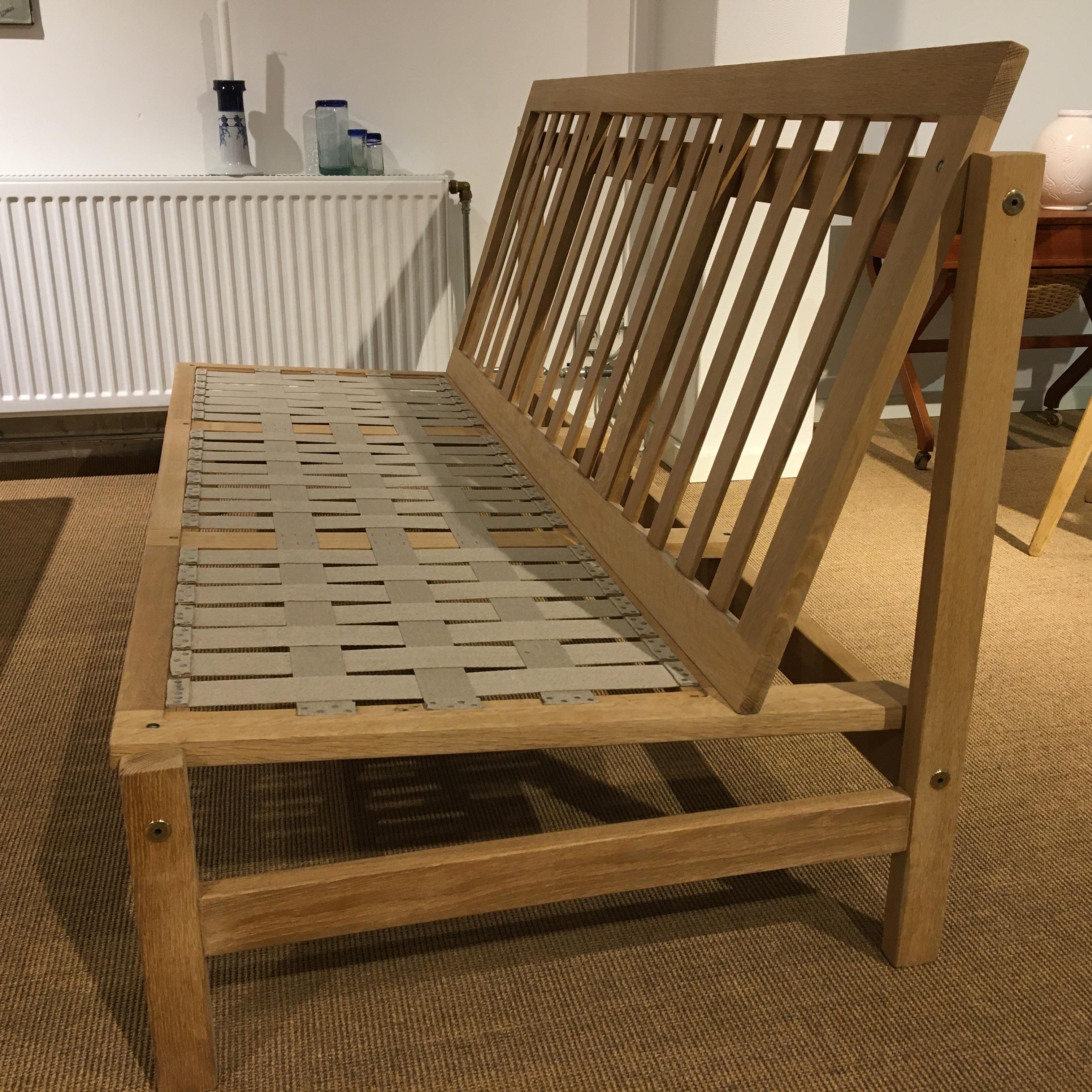Three-Seat Sofa in Solid Oak Model 2363, Designed by Børge Mogensen 8