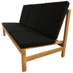 Three-Seat Sofa in Solid Oak Model 2363, Designed by Børge Mogensen